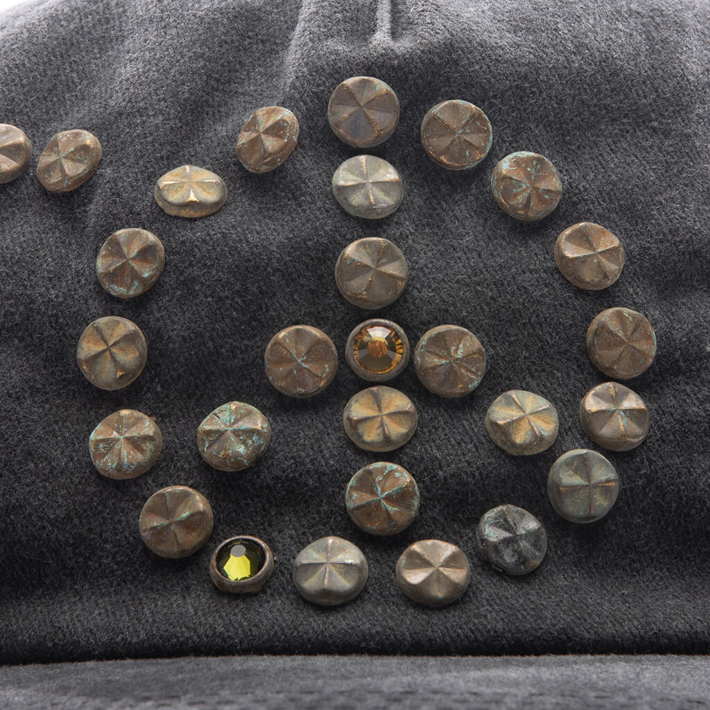 Studded Wrap Around Hat - Black - Image 2