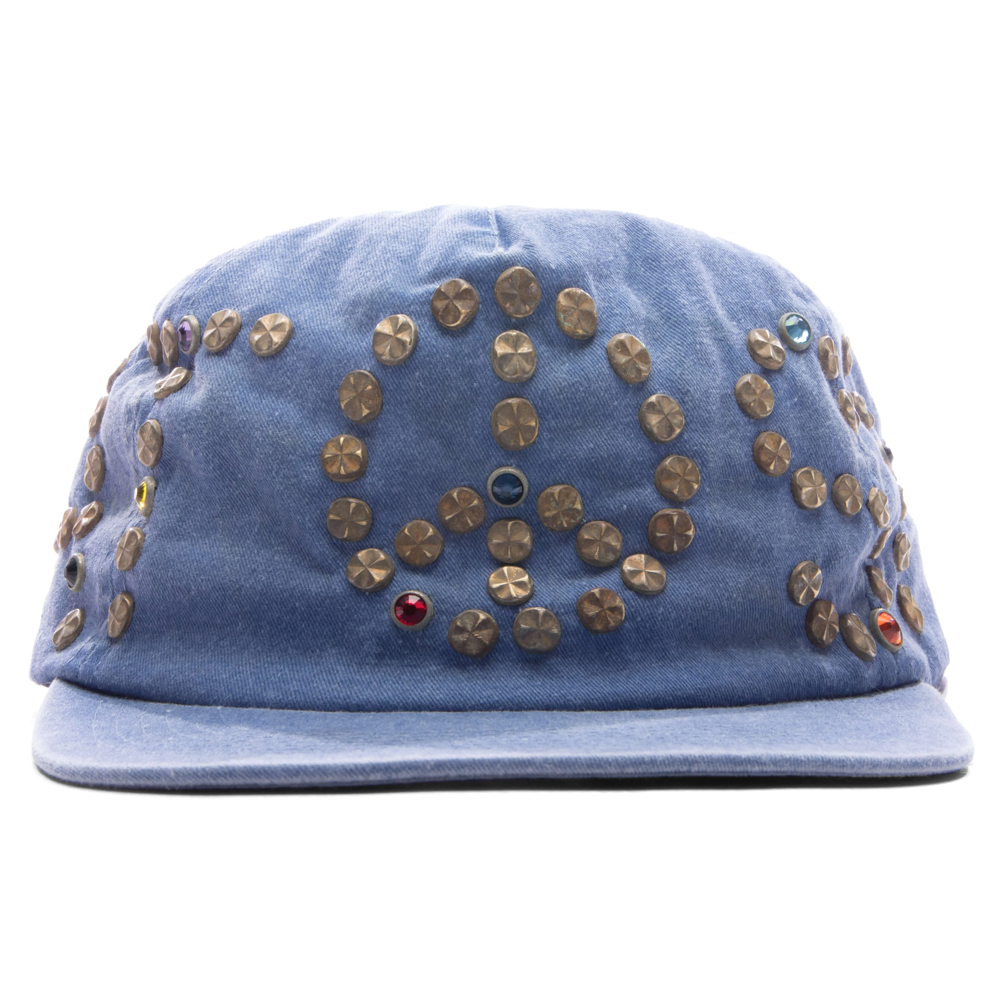Studded Wrap Around Hat - Blue