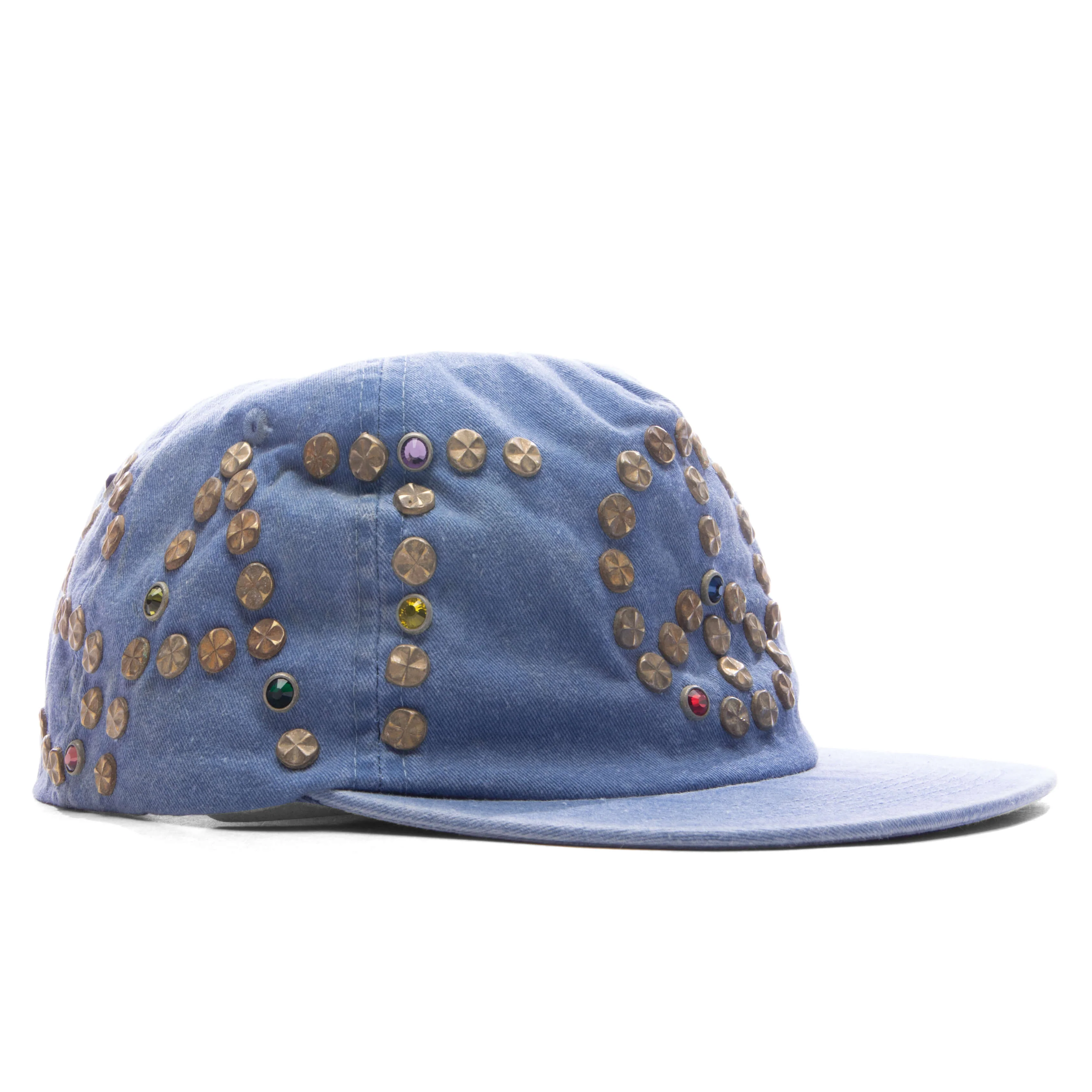 Studded Wrap Around Hat - Blue - Image 3