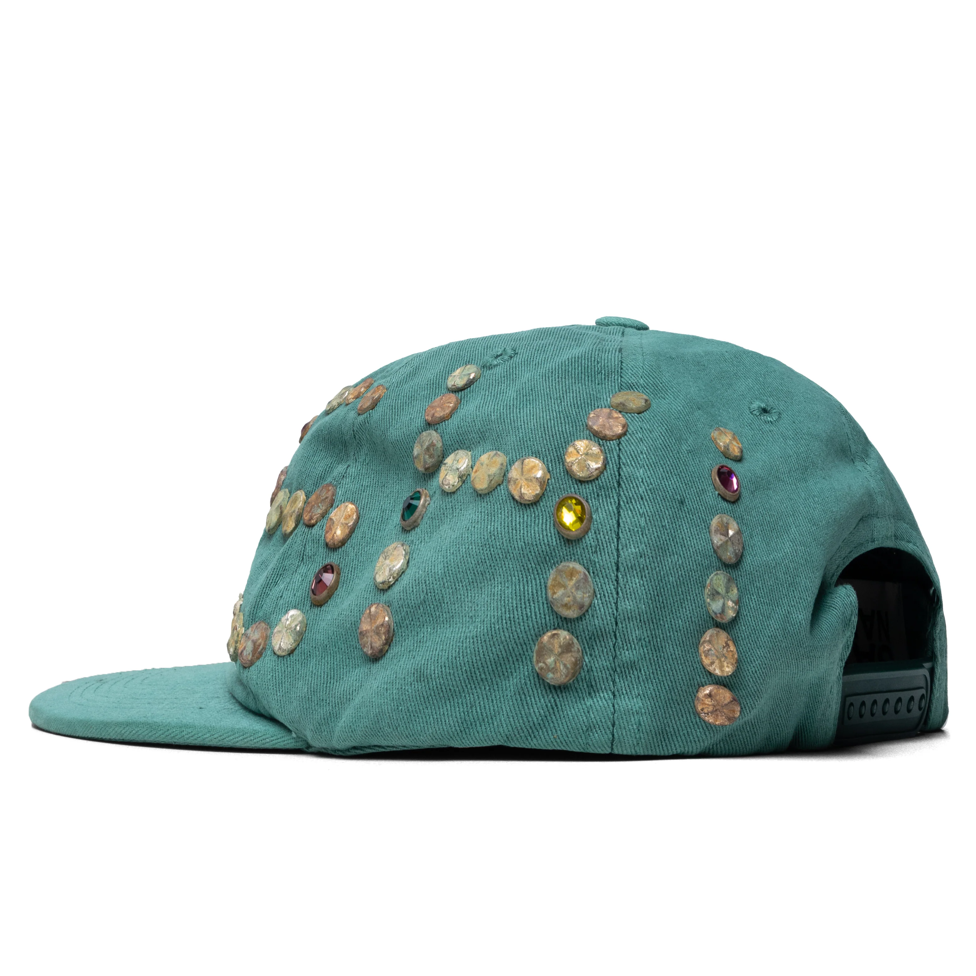 Studded Wrap Around Hat - Green - Image 4