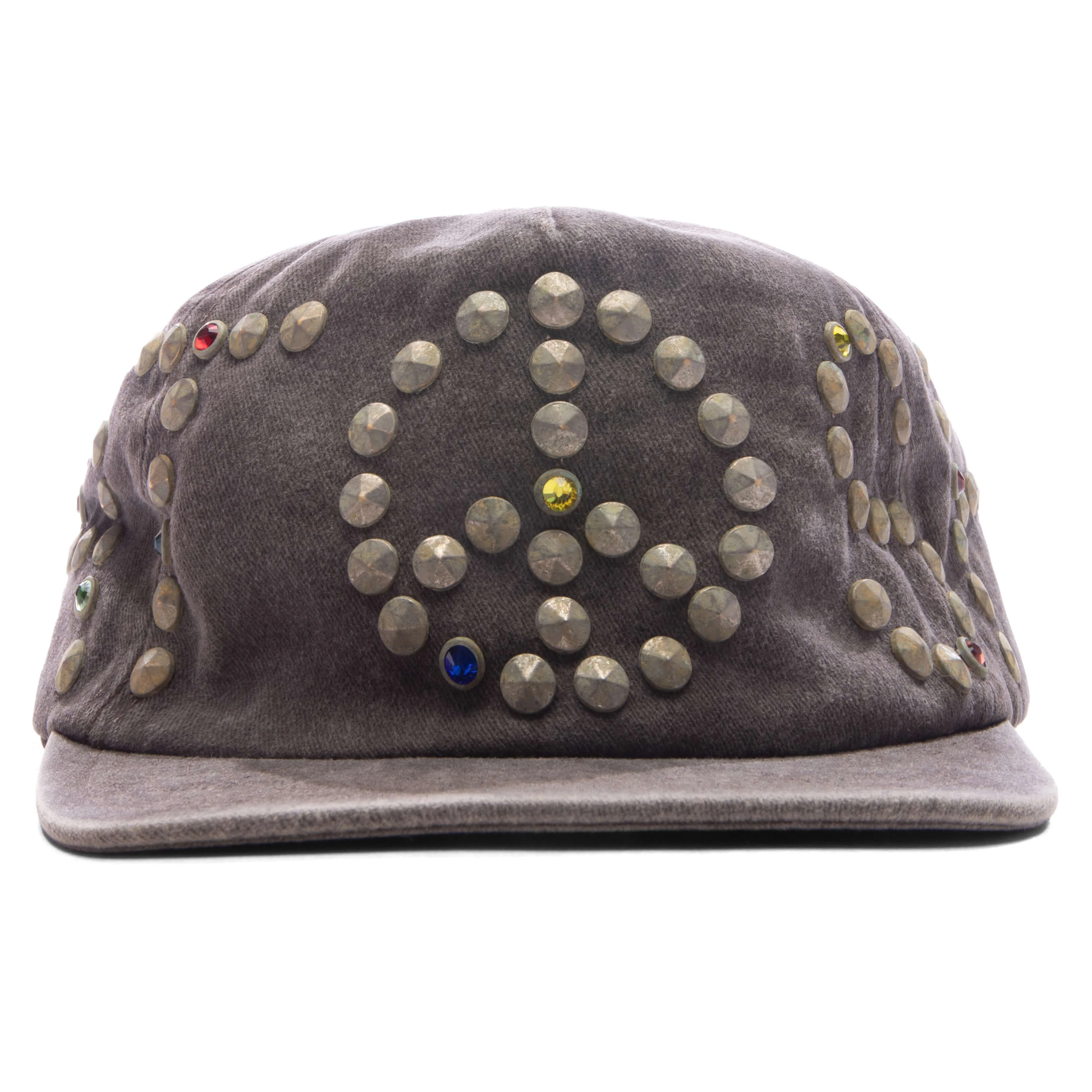 Studded Wrap Around Hat - Olive Brown
