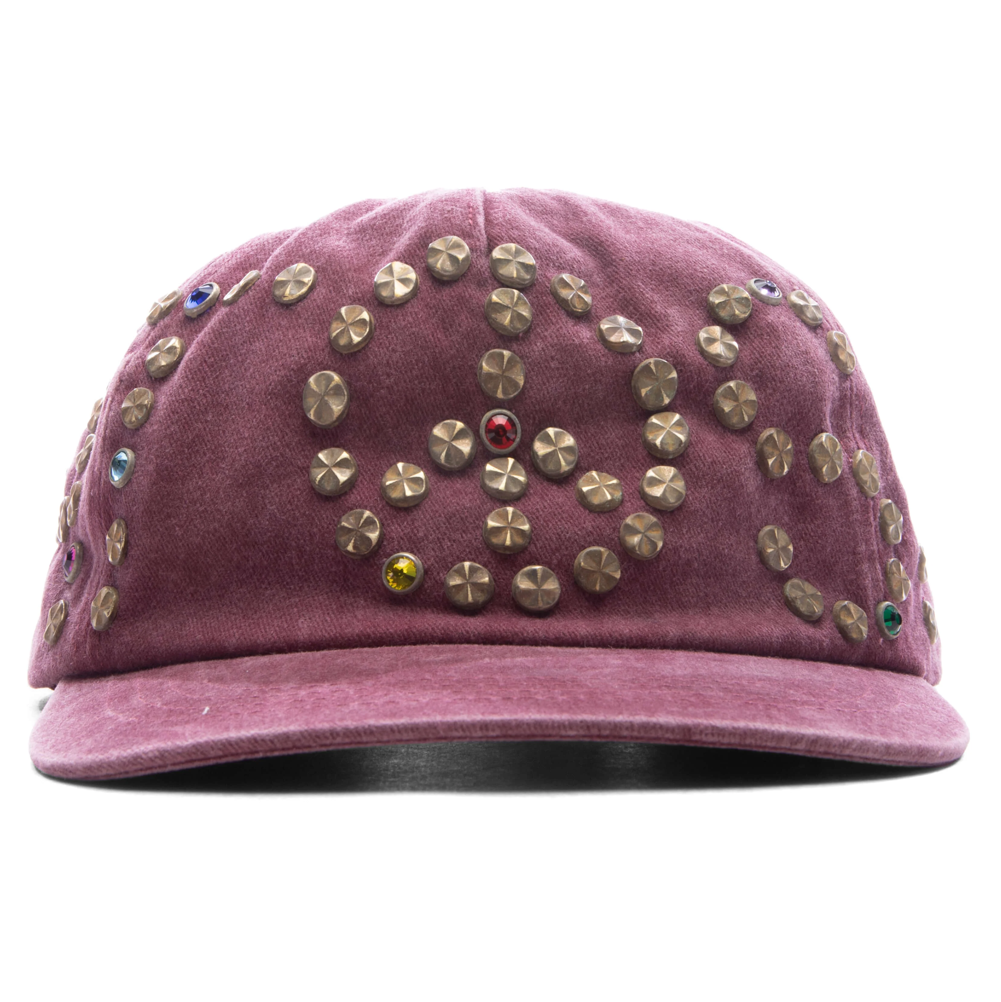 Studded Wrap Around Hat - Red