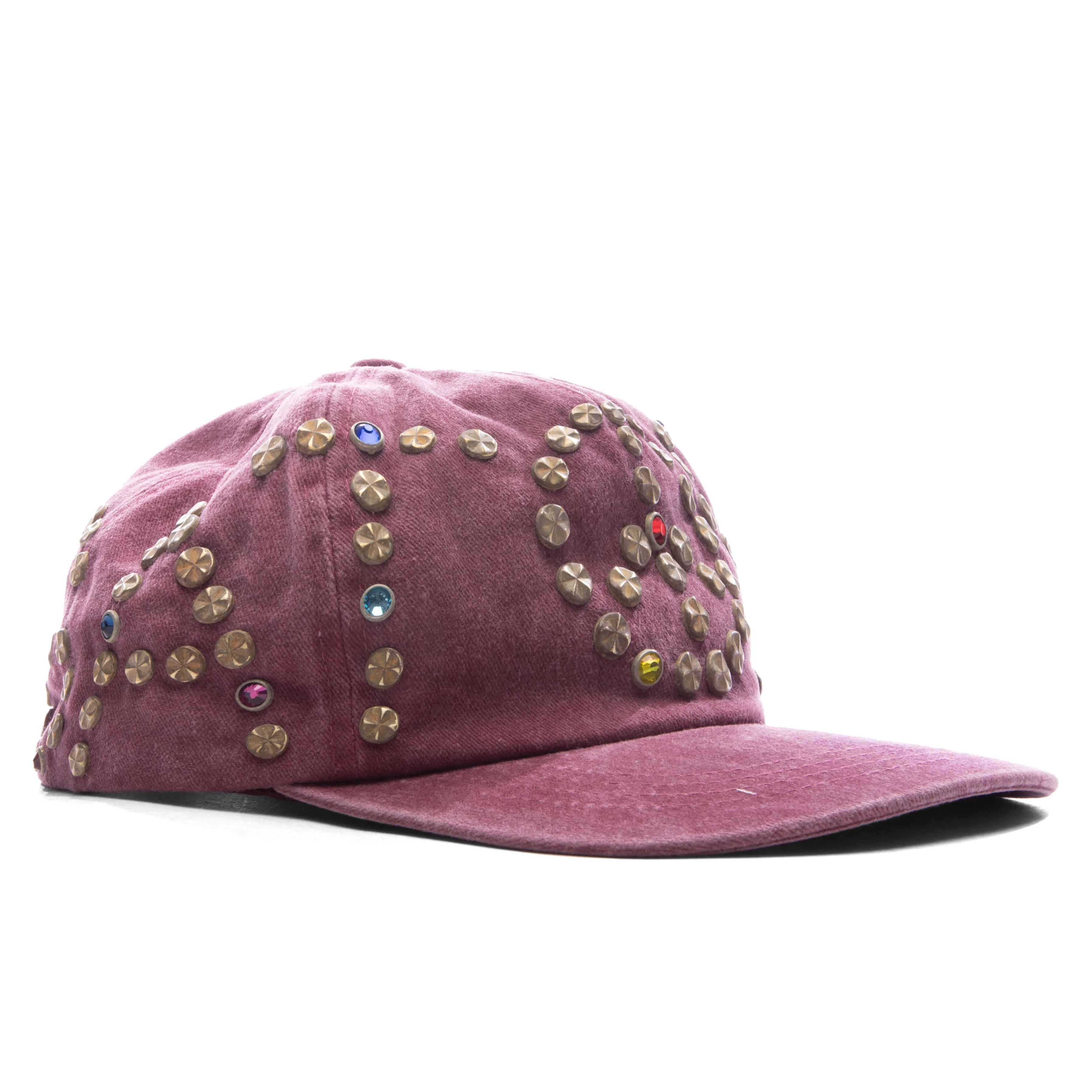 Studded Wrap Around Hat - Red - Image 3
