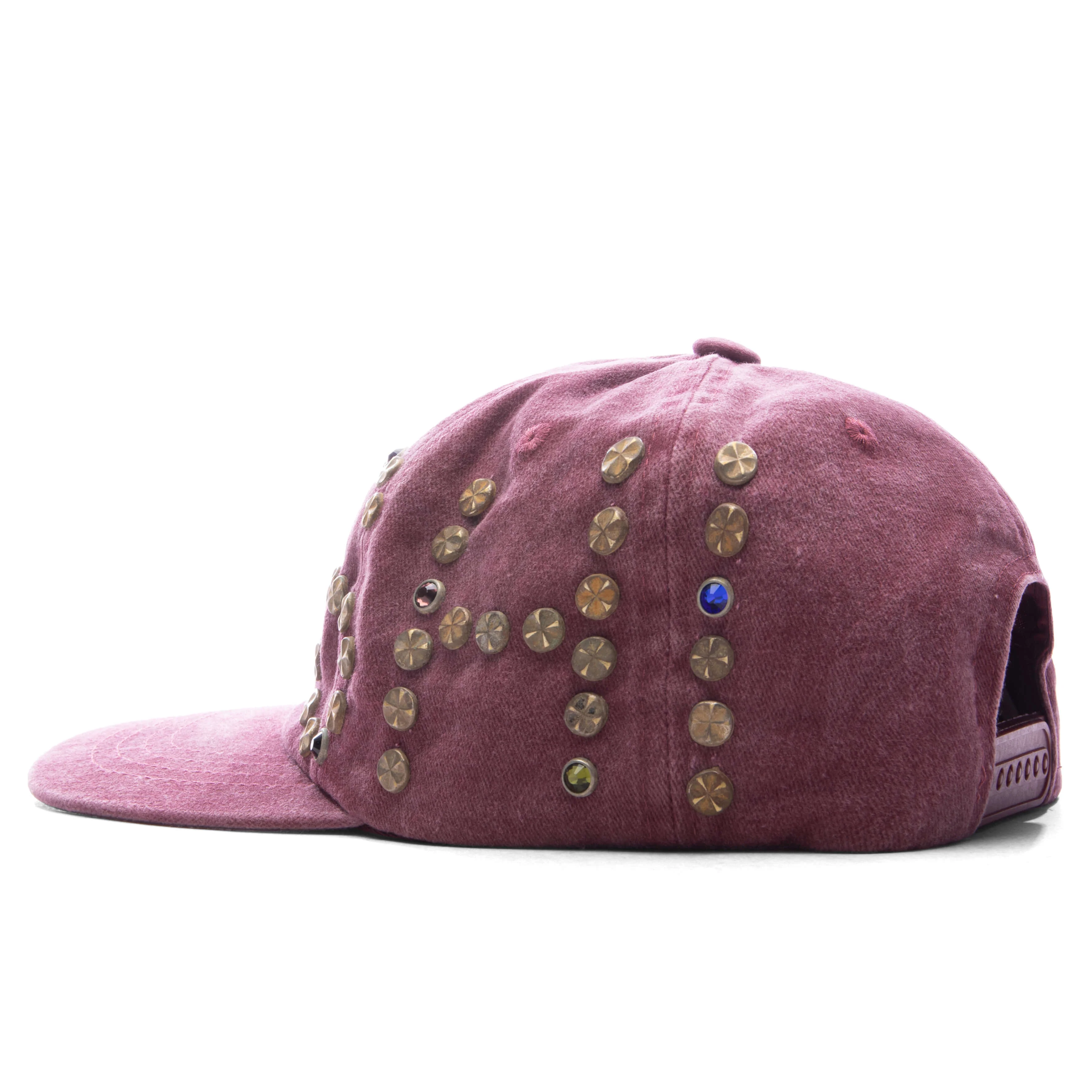 Studded Wrap Around Hat - Red - Image 4