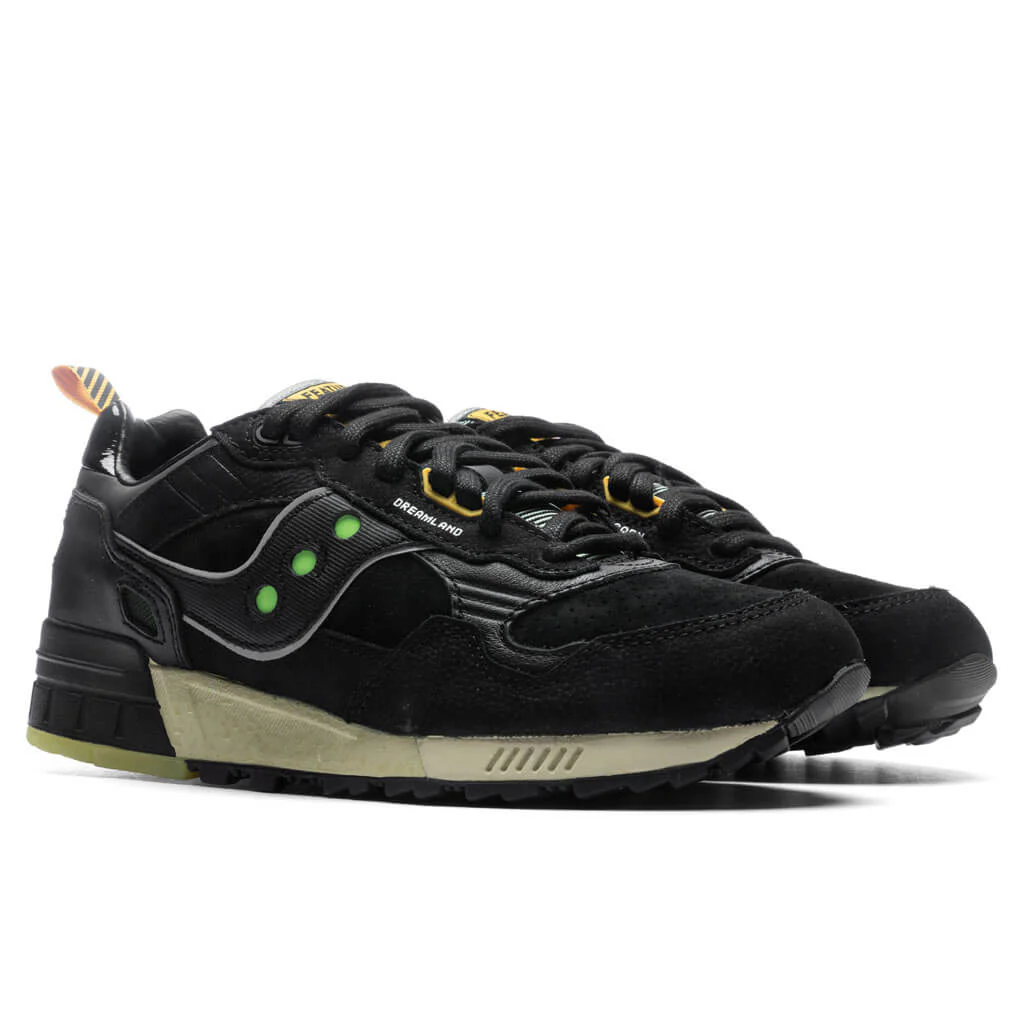 Saucony x Feature Shadow 5000 'Dreamland' - Black/Glow In The Dark - Image 2