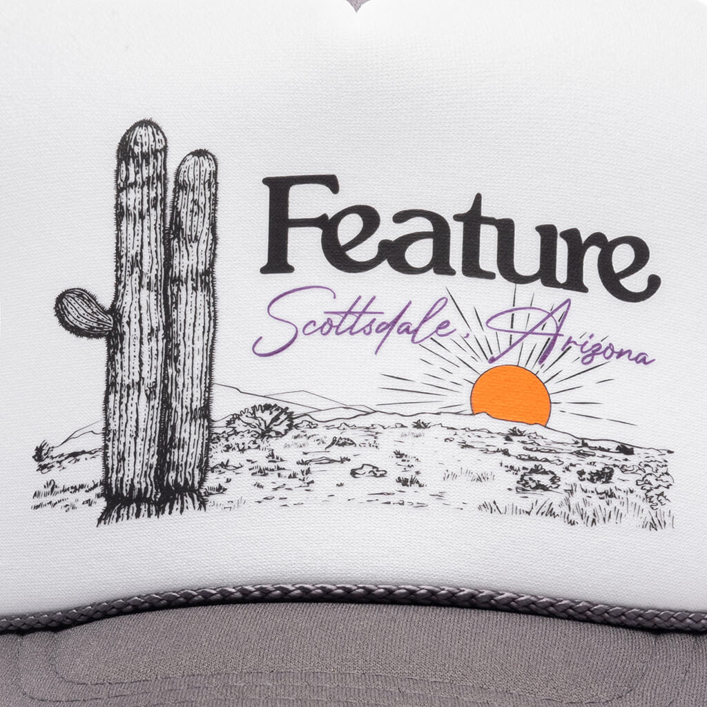 Scottsdale Cactus Trucker - Grey/White - Image 2