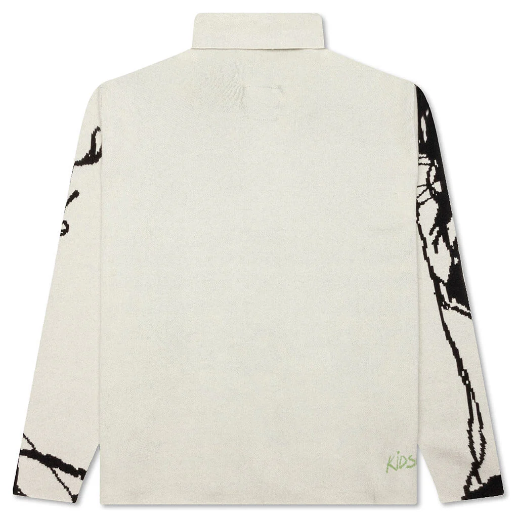 Scribble Woman Sweater - White - Image 2