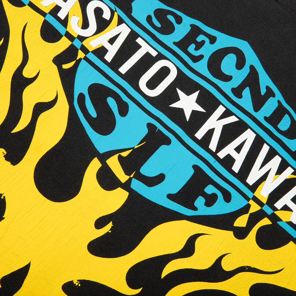 SeCND SLF x Masata Kawajo Firestorm Vintage L/S - Black/Blue - Image 6
