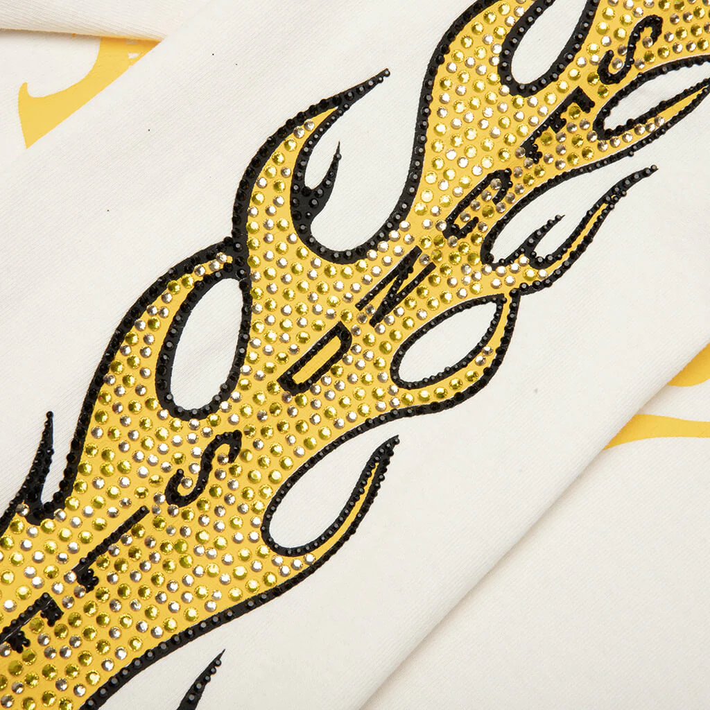 SeCND SLF x Masato Kawajo Firestorm Vintage L/S - Vintage White/Yellow - Image 5