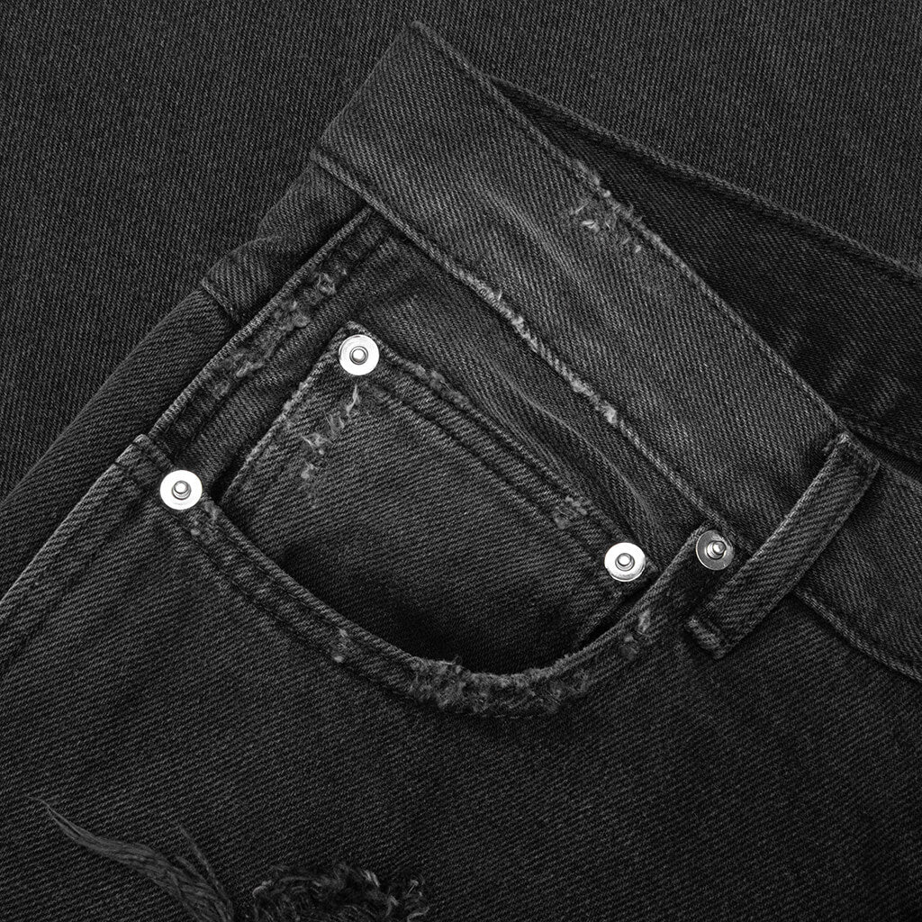 Studded Chopper Short - Washed Black - Image 4