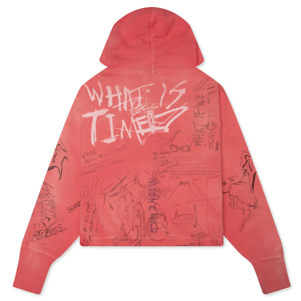 Time Capsule Zip-Up Hoodie - Faded Red - Image 2