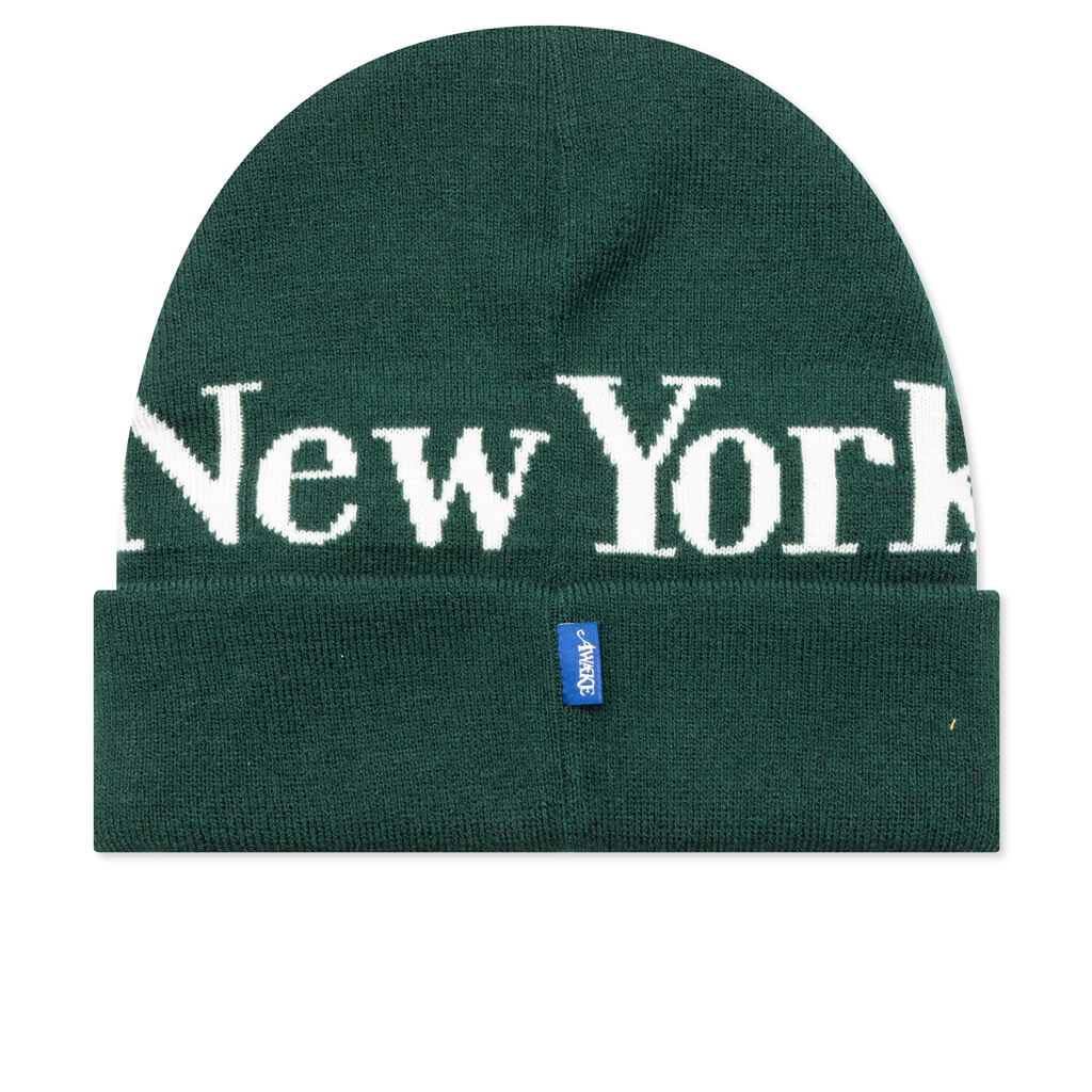 Serif Logo Beanie - Forest - Image 3