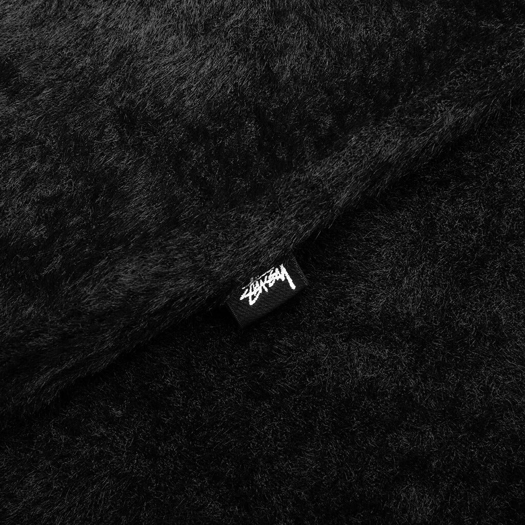 Shaggy Cardigan - Black - Image 3