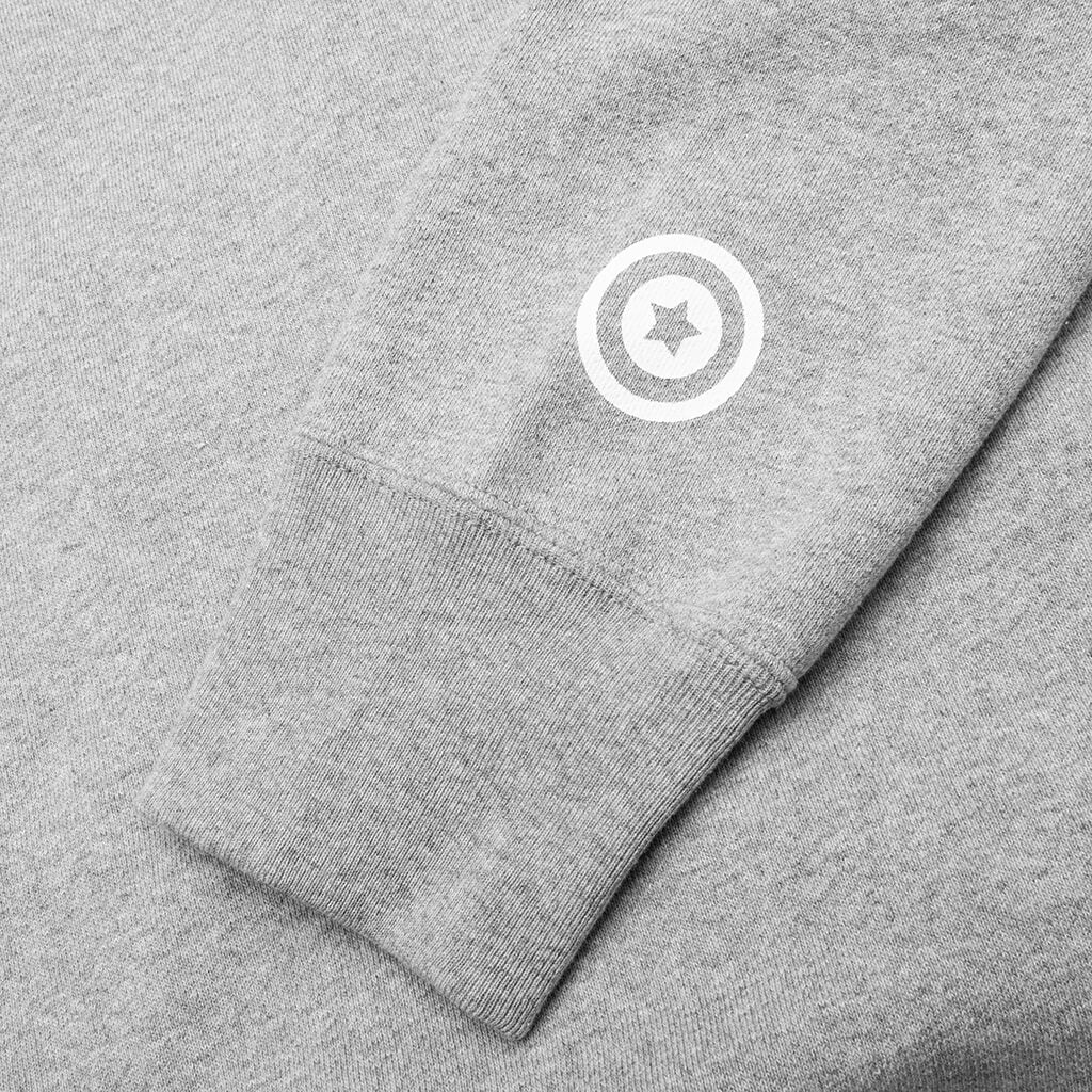 Shark Full Zip Hoodie - Grey - Image 5