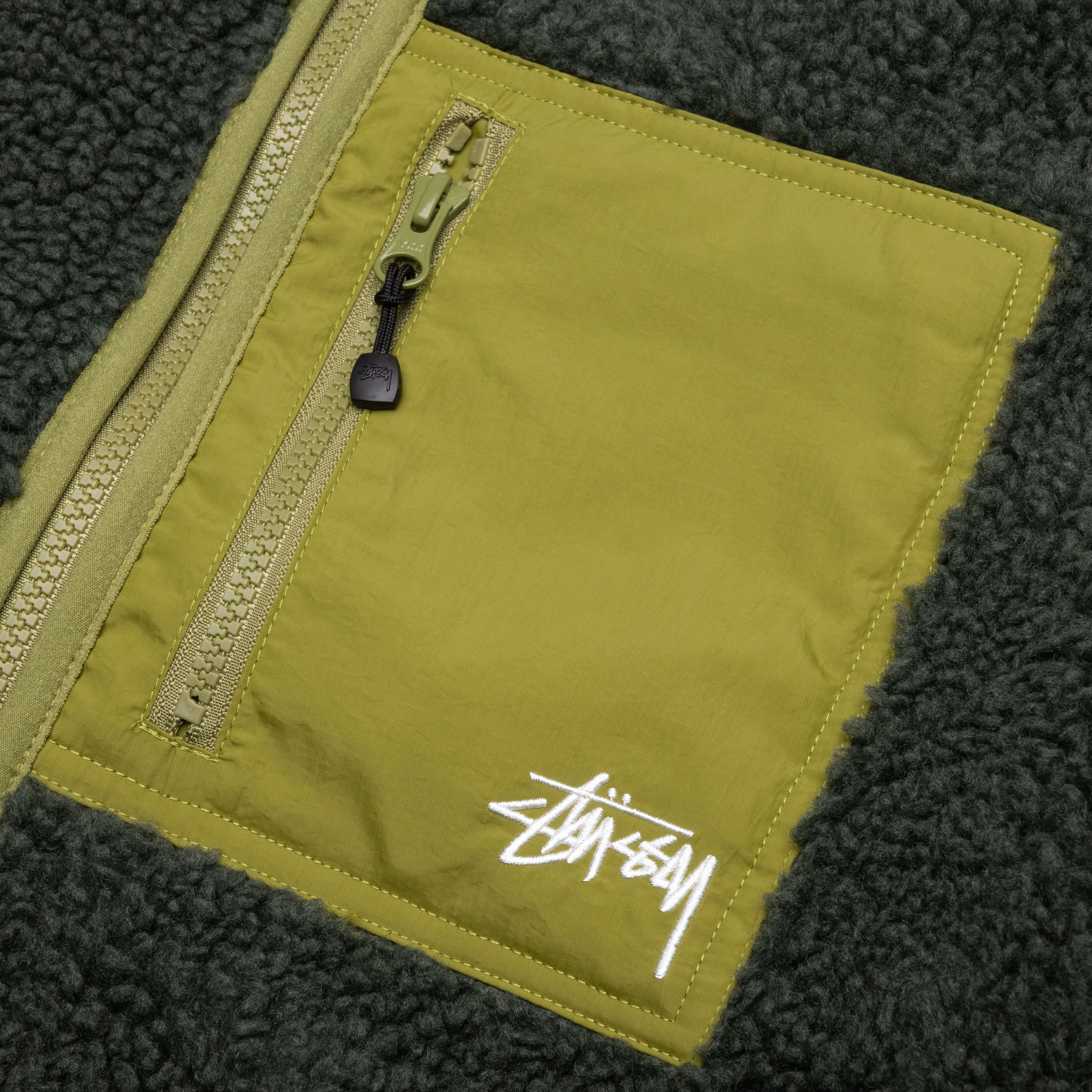 Sherpa Reversible Jacket - Dark Green - Image 5