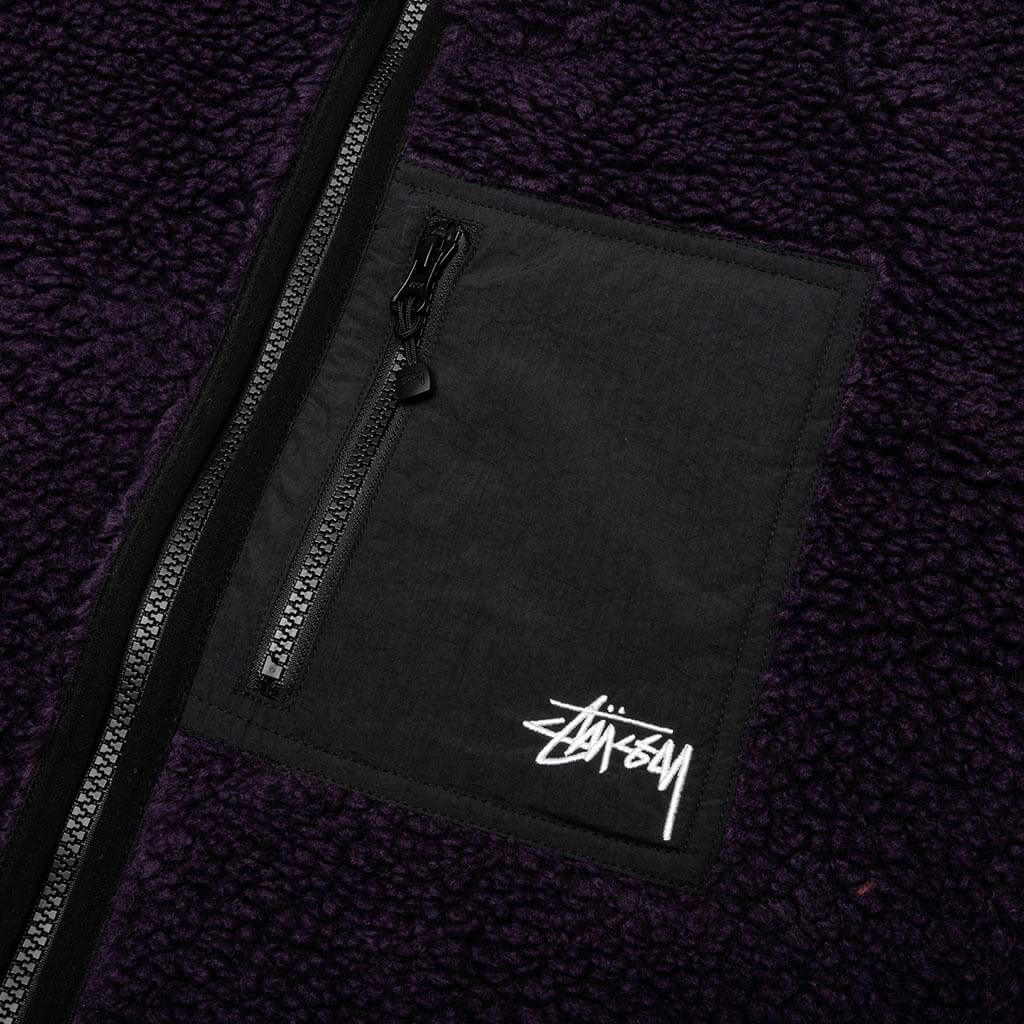 Sherpa Reversible Jacket - Purple - Image 3