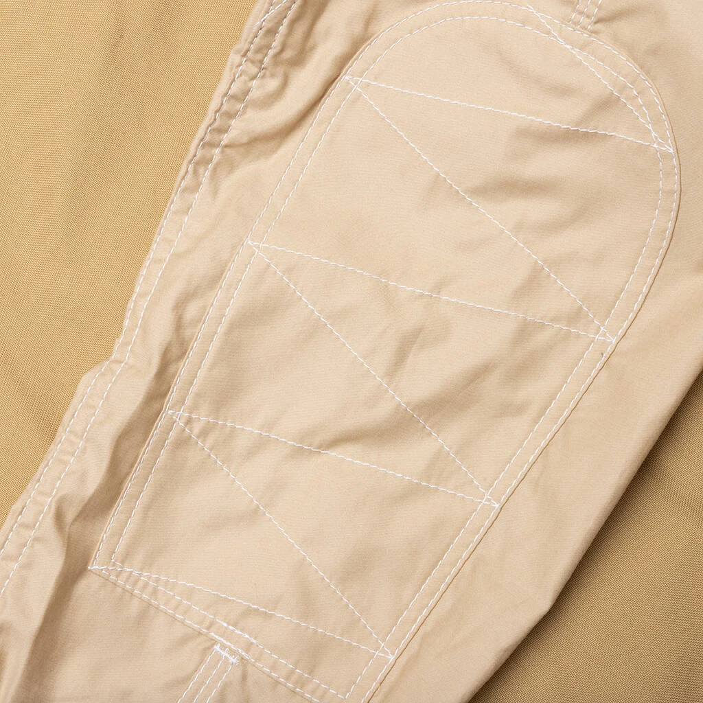 Two Tone Button Up Shirt - Beige - Image 5