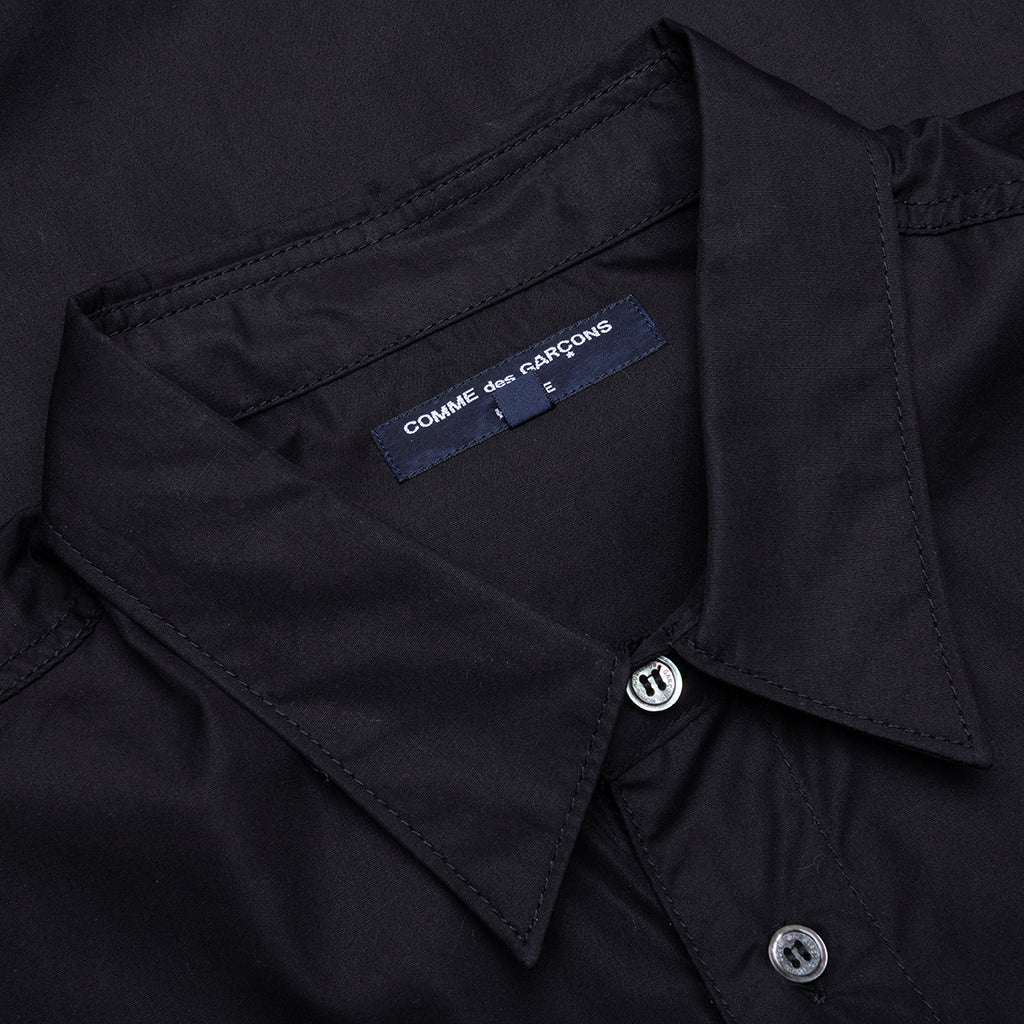 Drawstring L/S Shirt - Black - Image 3