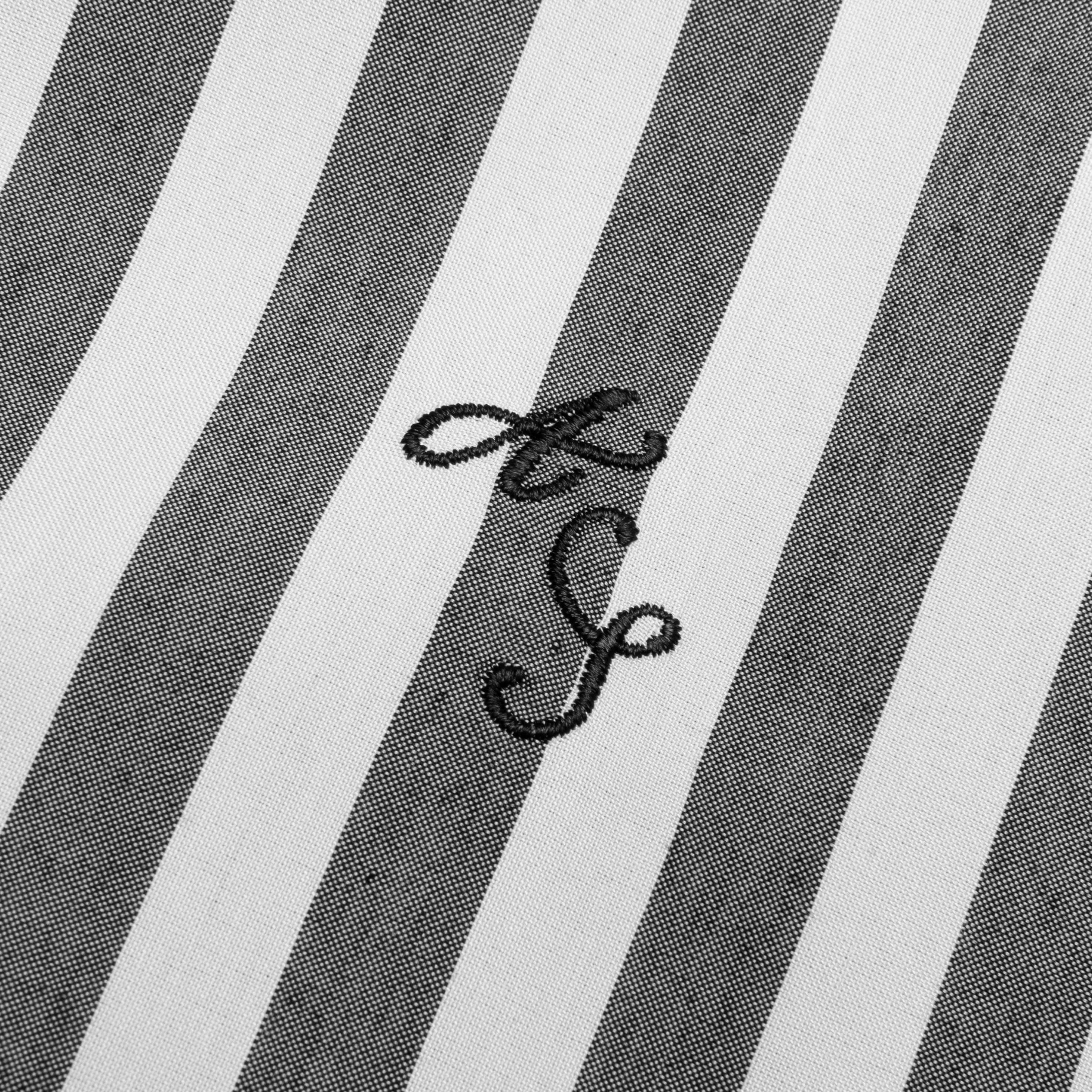 Stripe Button Up Shirt - Black/White - Image 4