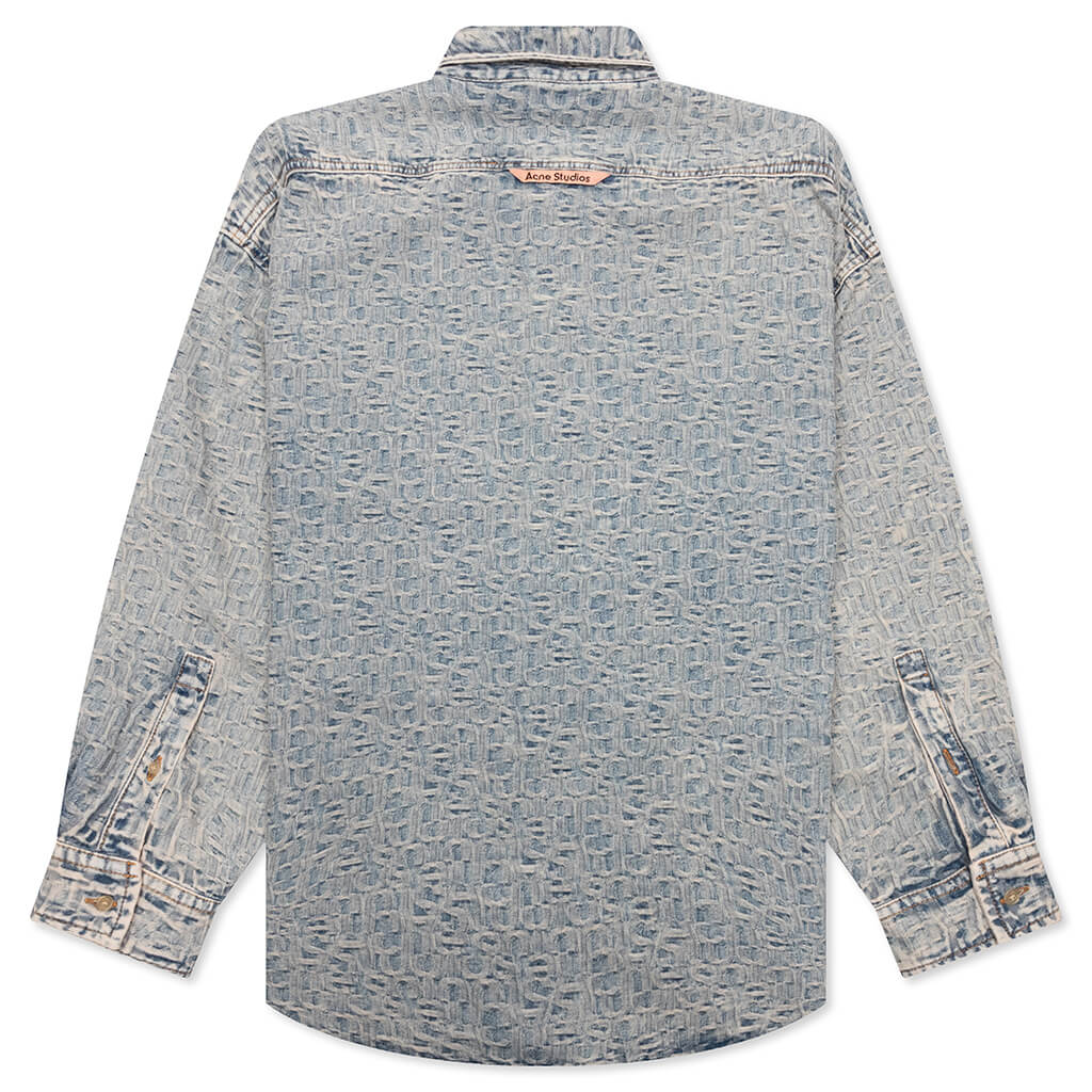 Monogram Shirt - Blue/Beige - Image 2