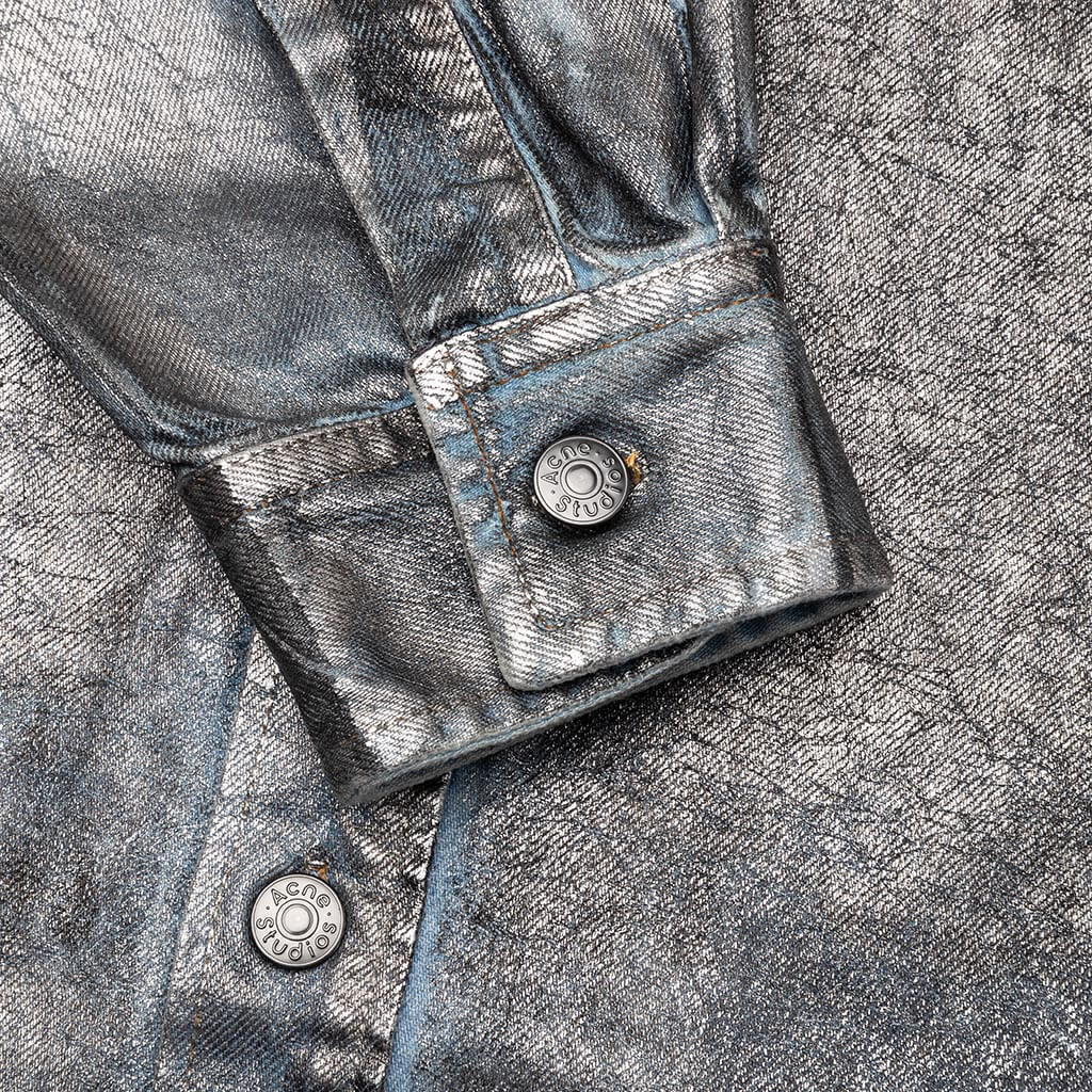 Denim Shirt - Silver/Blue - Image 4