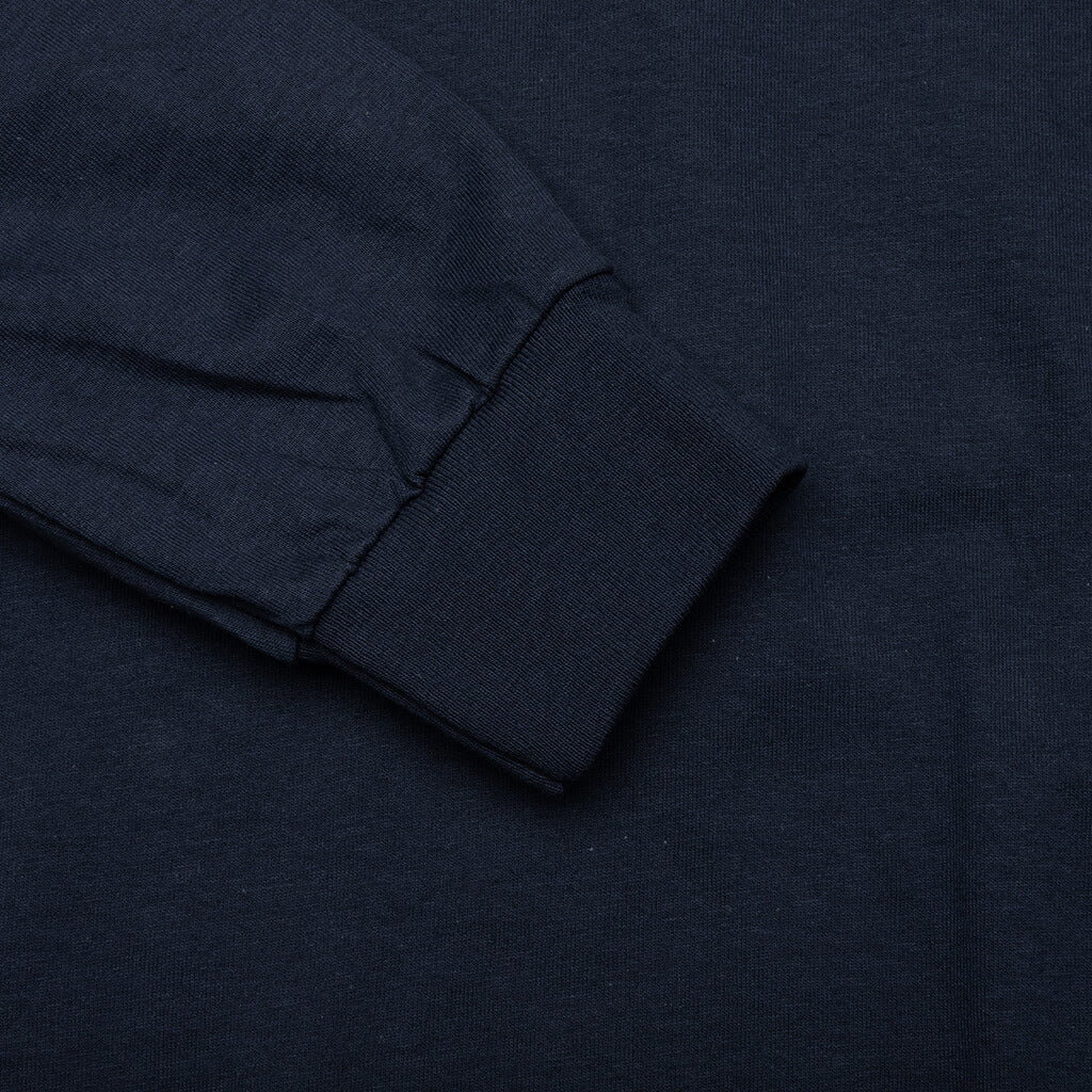 Sideways L/S Tee - Navy - Image 4