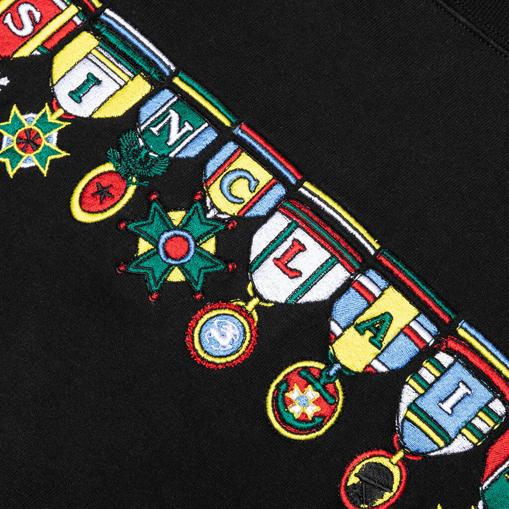 Medals Crewneck Sweatshirt - Black - Image 3