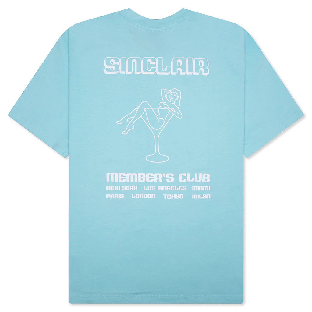 Members Club Tour Tee - Light Blue - Image 2