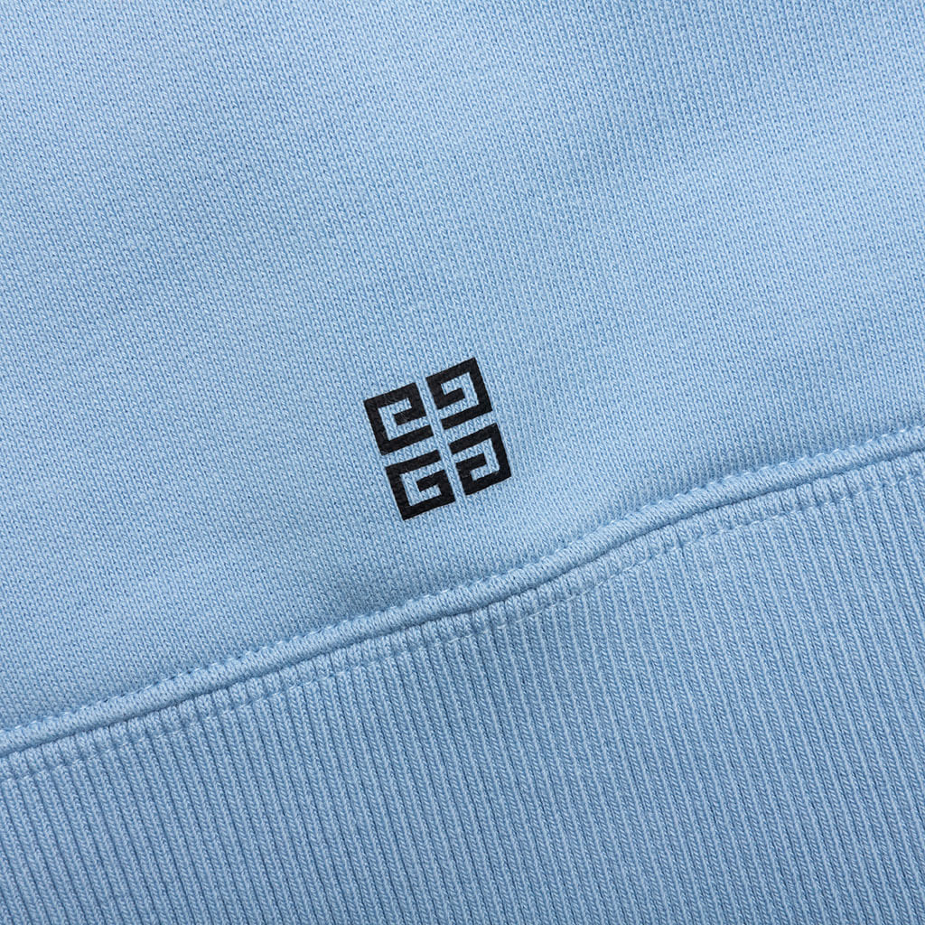 Slim Fit Hoodie - Light Blue - Image 4