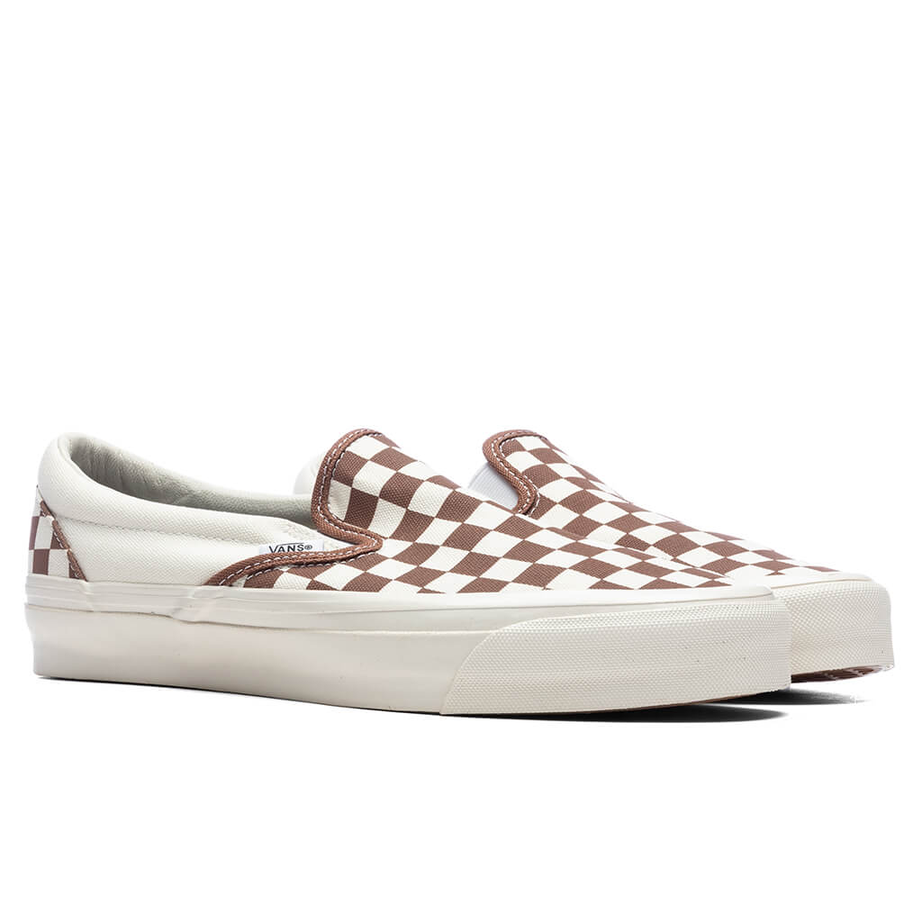 Premium Slip-On 98 - Checkerboard Coffee - Image 2