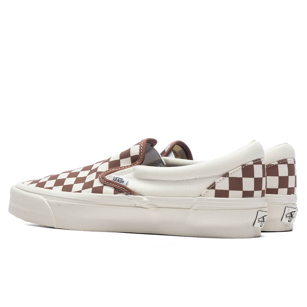 Premium Slip-On 98 - Checkerboard Coffee - Image 3