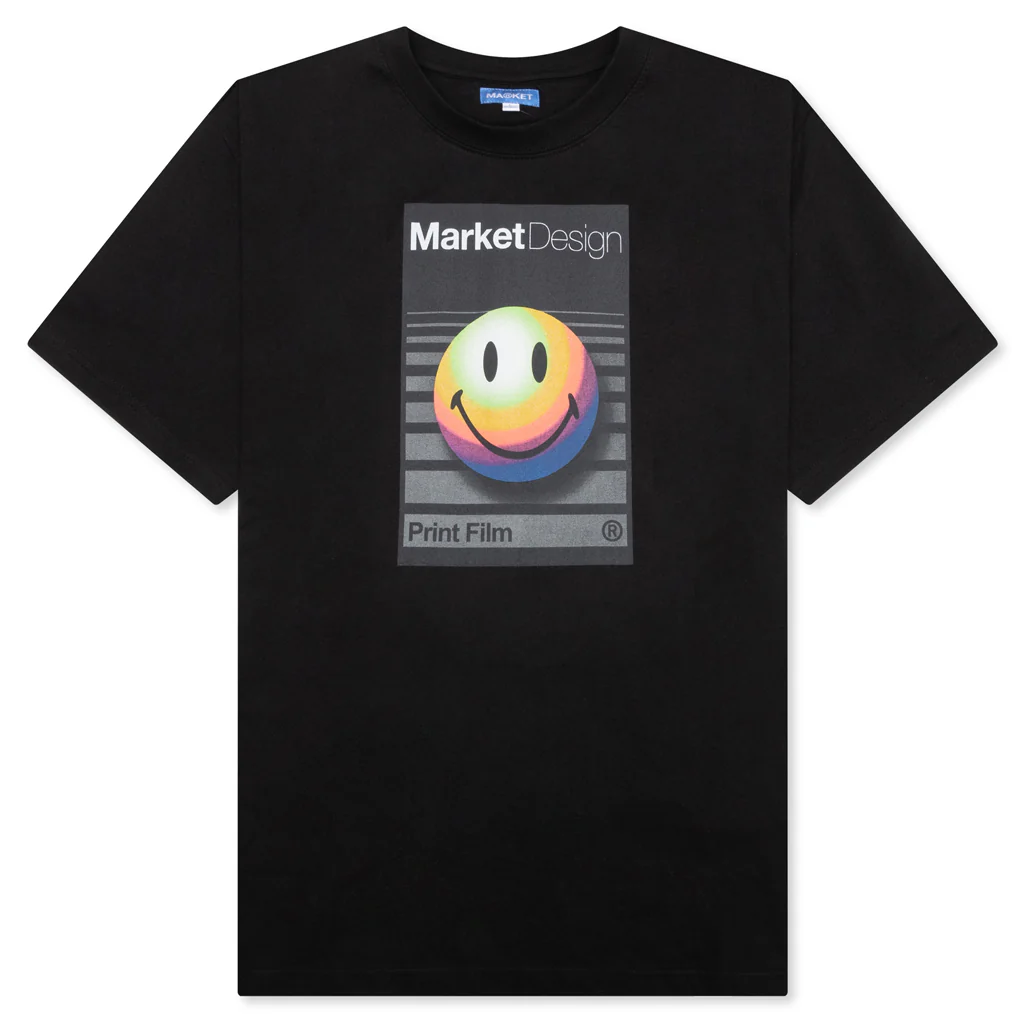 Smiley Analogue T-Shirt - Black