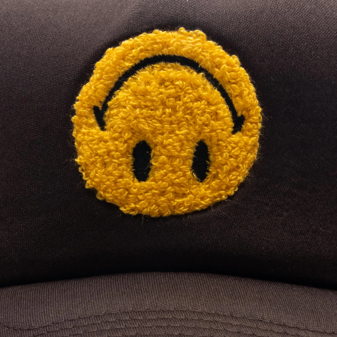 Smiley Upside Down Trucker Hat - Acorn - Image 2