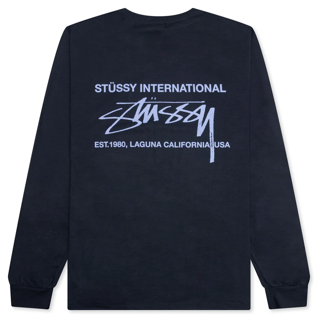 Smooth Int. L/S Tee - Navy - Image 2
