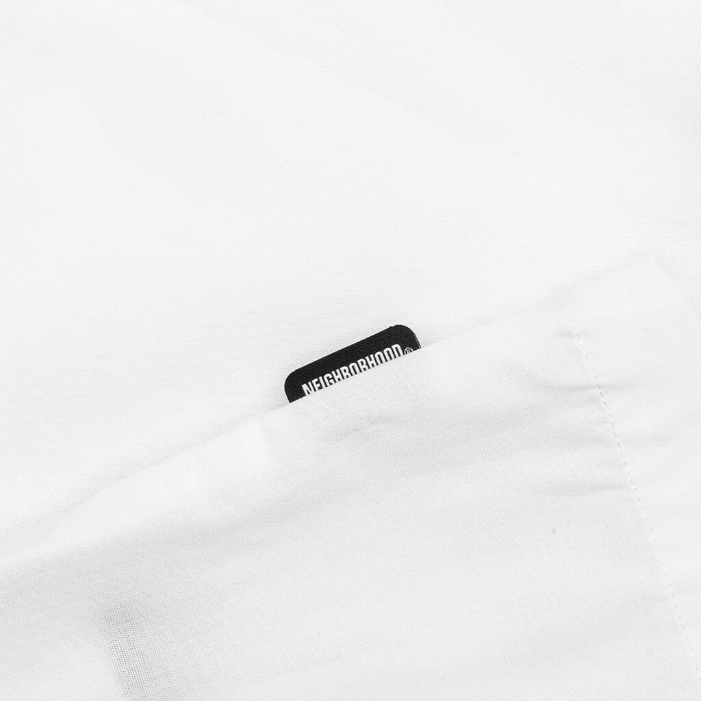 Solid Color Hawaiian S/S Shirt - White - Image 5