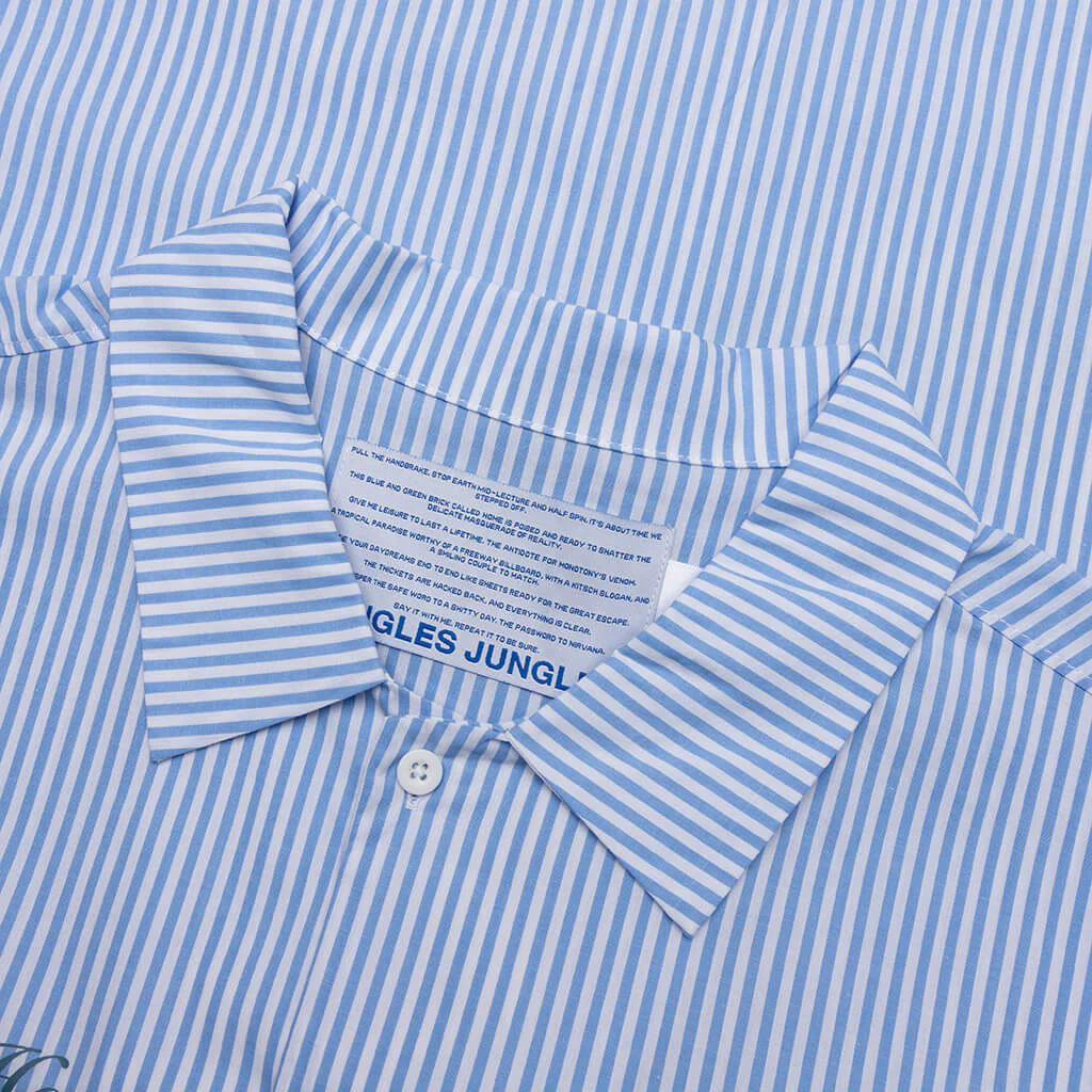 Solutions Button Up Shirt - Blue Stripe - Image 3