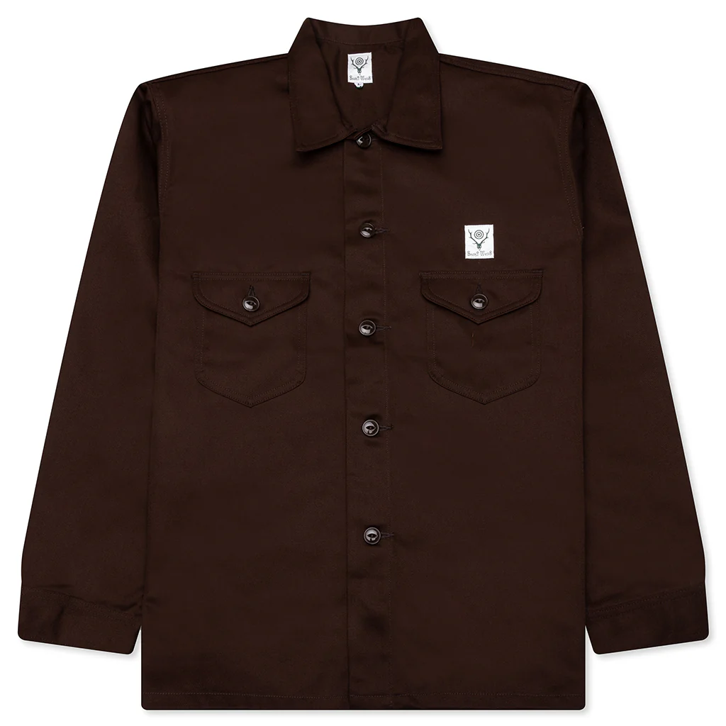 Smokey Twill Shirt - Brown