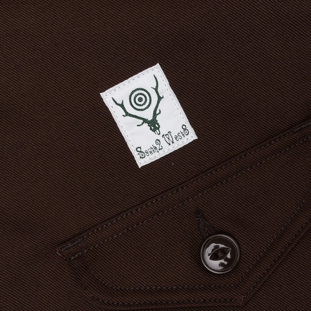 Smokey Twill Shirt - Brown - Image 3
