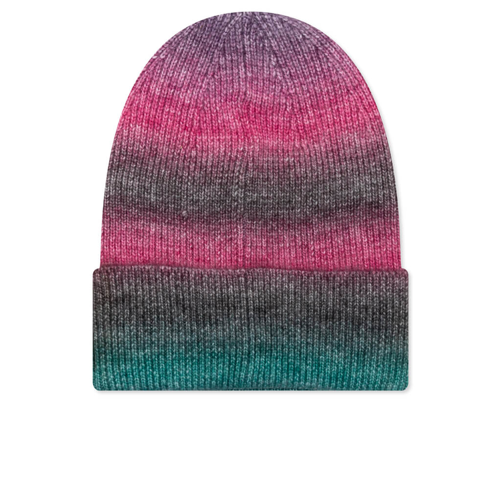 Spray Stripe Cuff Beanie - Teal Multi - Image 3