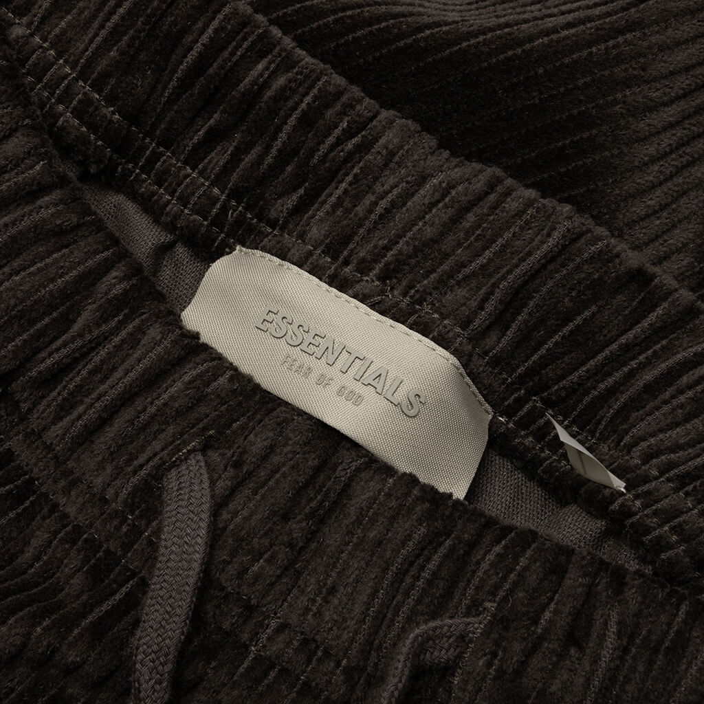 Women's Relaxed Corduroy Trouser - Off Black - Image 4