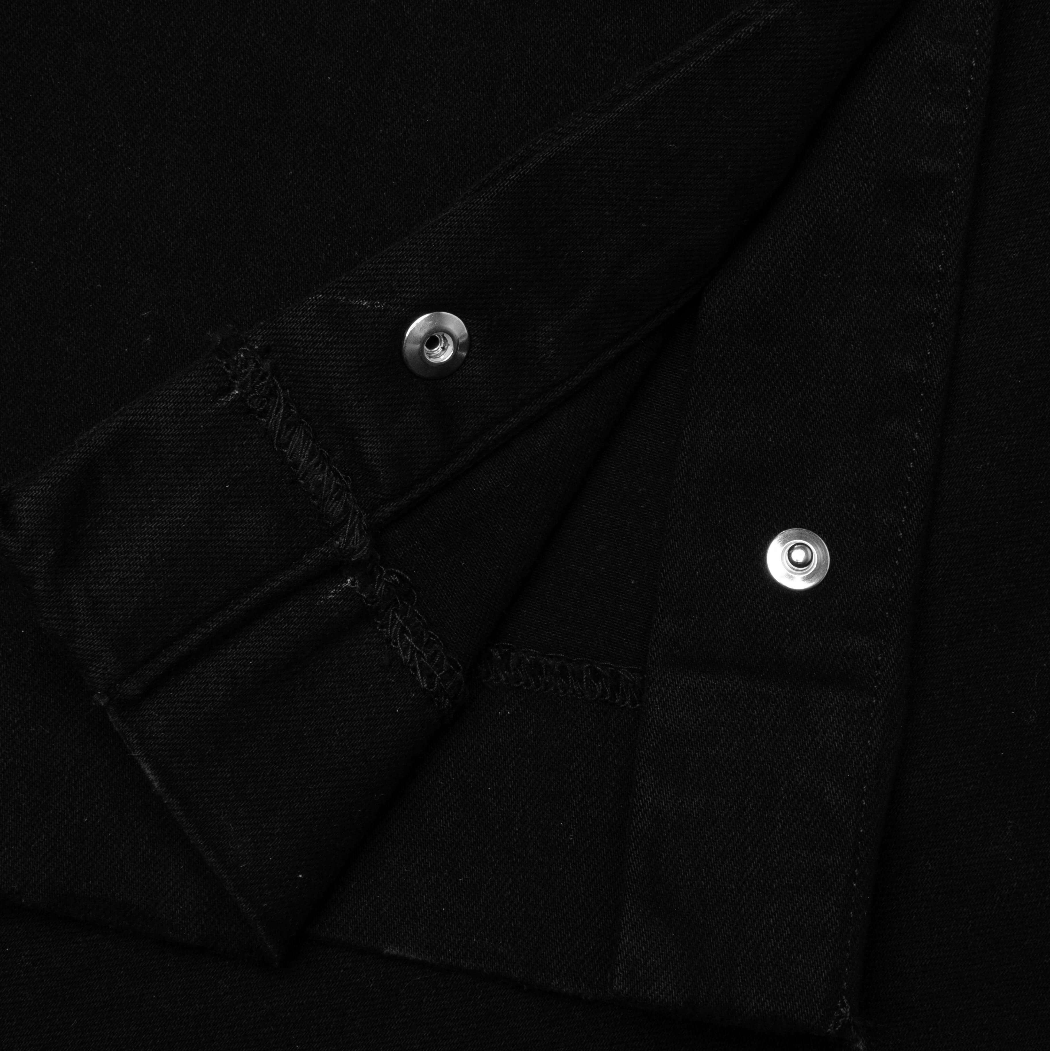 Stack Kick Flare Jean - Black - Image 3