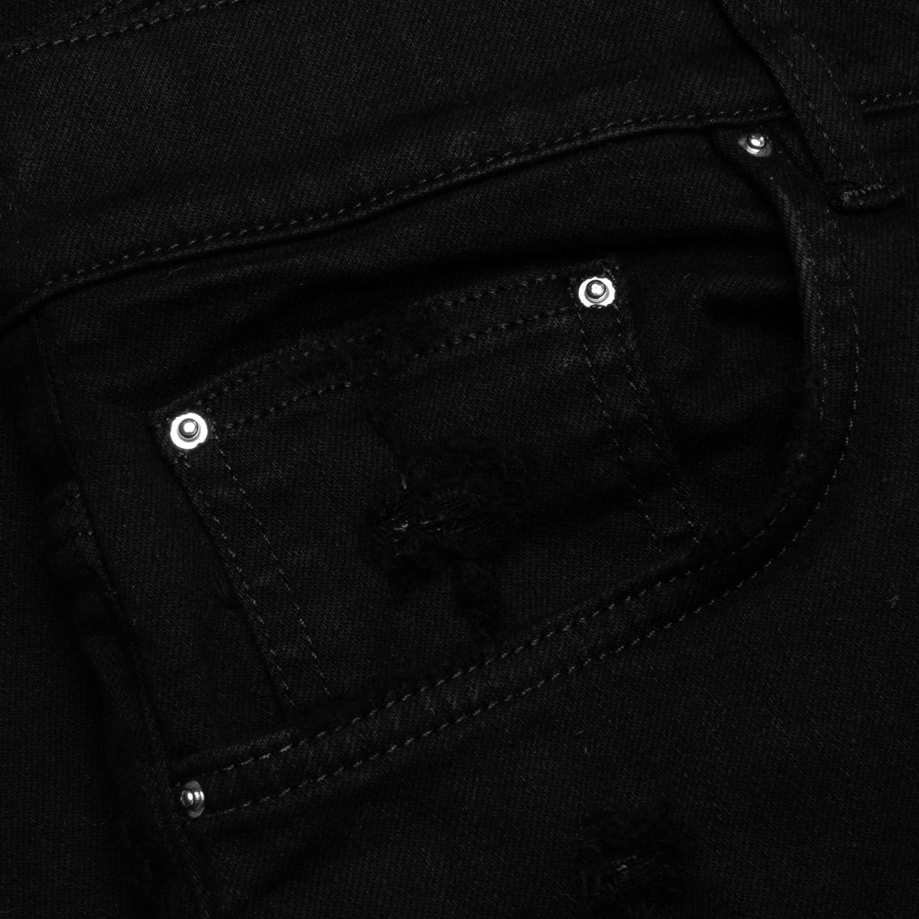 Stack Kick Flare Jean - Black - Image 4