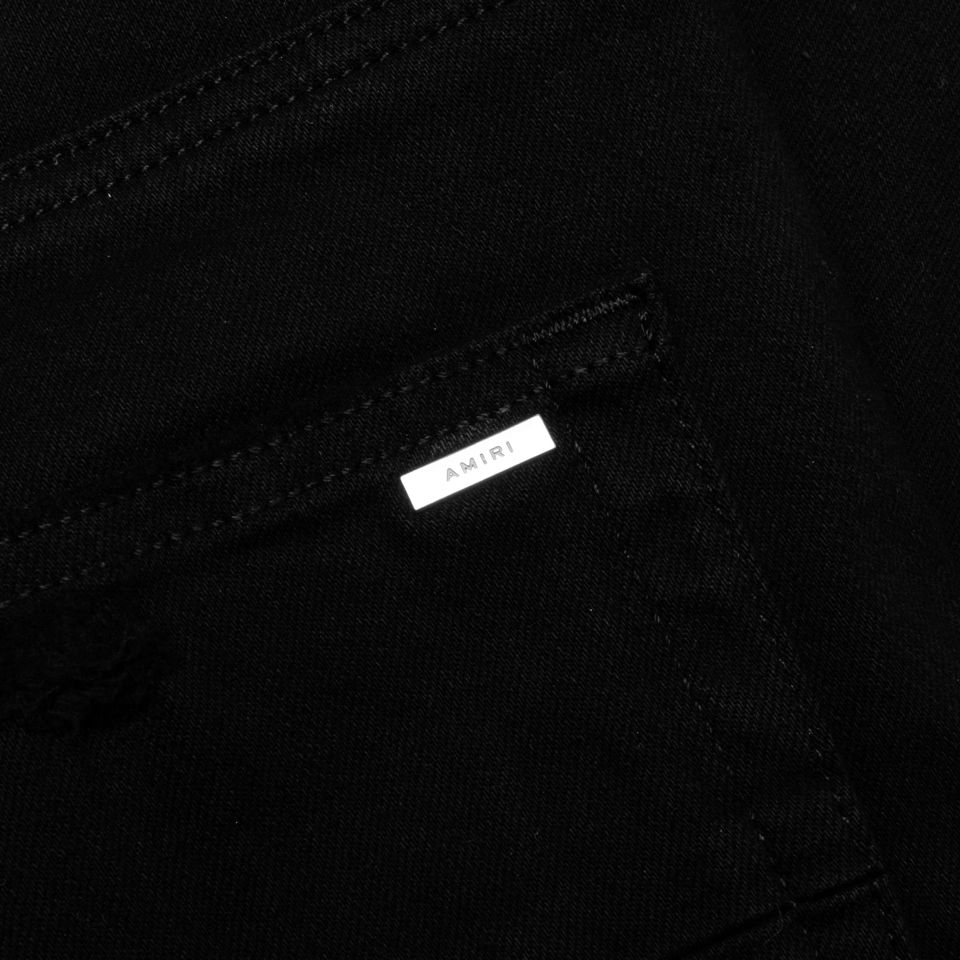 Stack Kick Flare Jean - Black - Image 5
