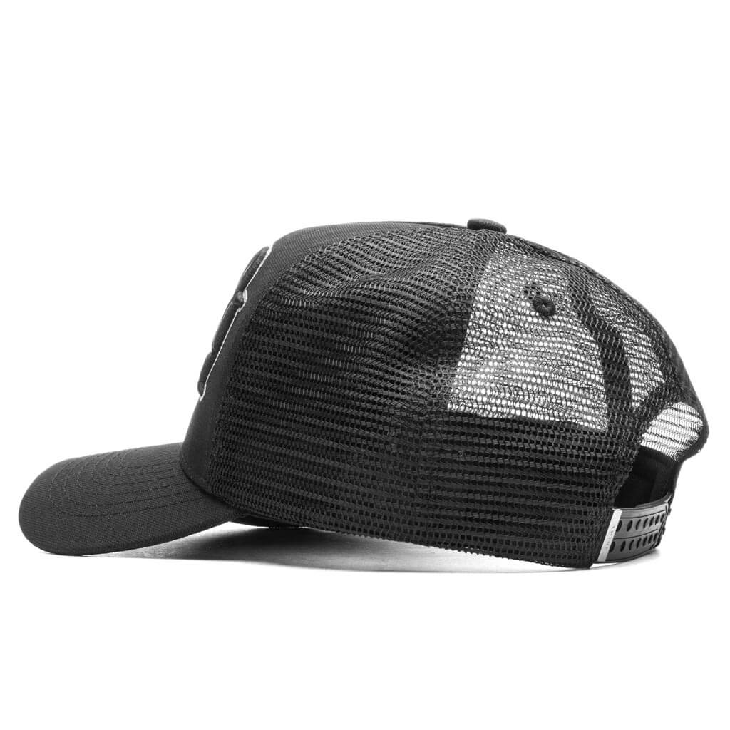 Staggered Logo Trucker Hat - Black/Alabaster - Image 4