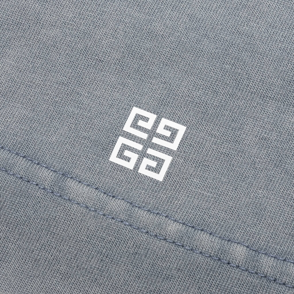 Distressed Logo T-Shirt - Military Blue - Image 4