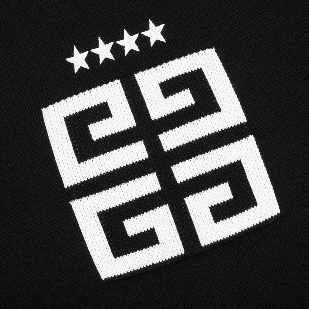 Star Embroidered 4G Logo Cardigan - Black/White - Image 4