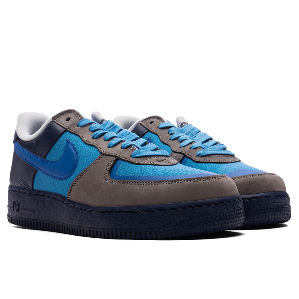Nike x Stash Air Force 1 Low - Soft Grey/Varsity Royal/Harbor Blue - Image 2