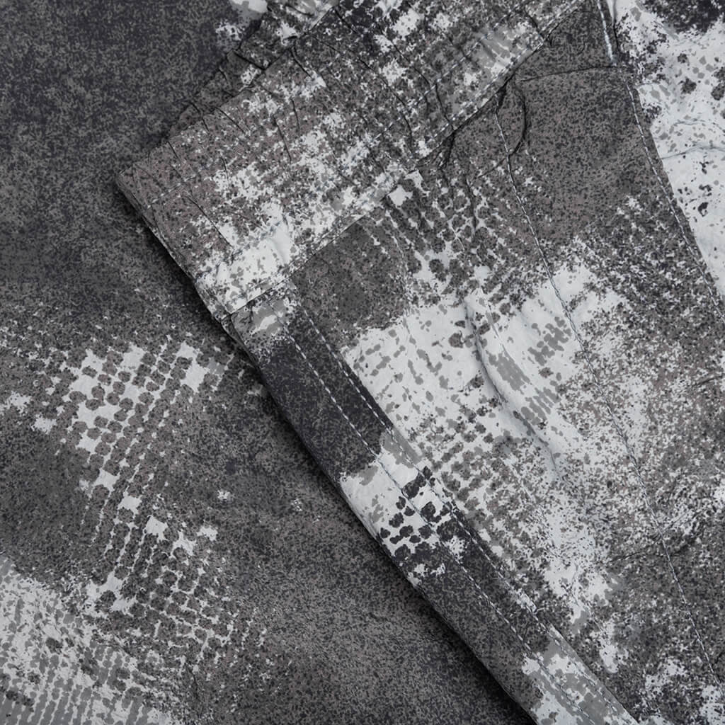 Dissolving Grid Camo Loose Fit Pants - Grey - Image 3