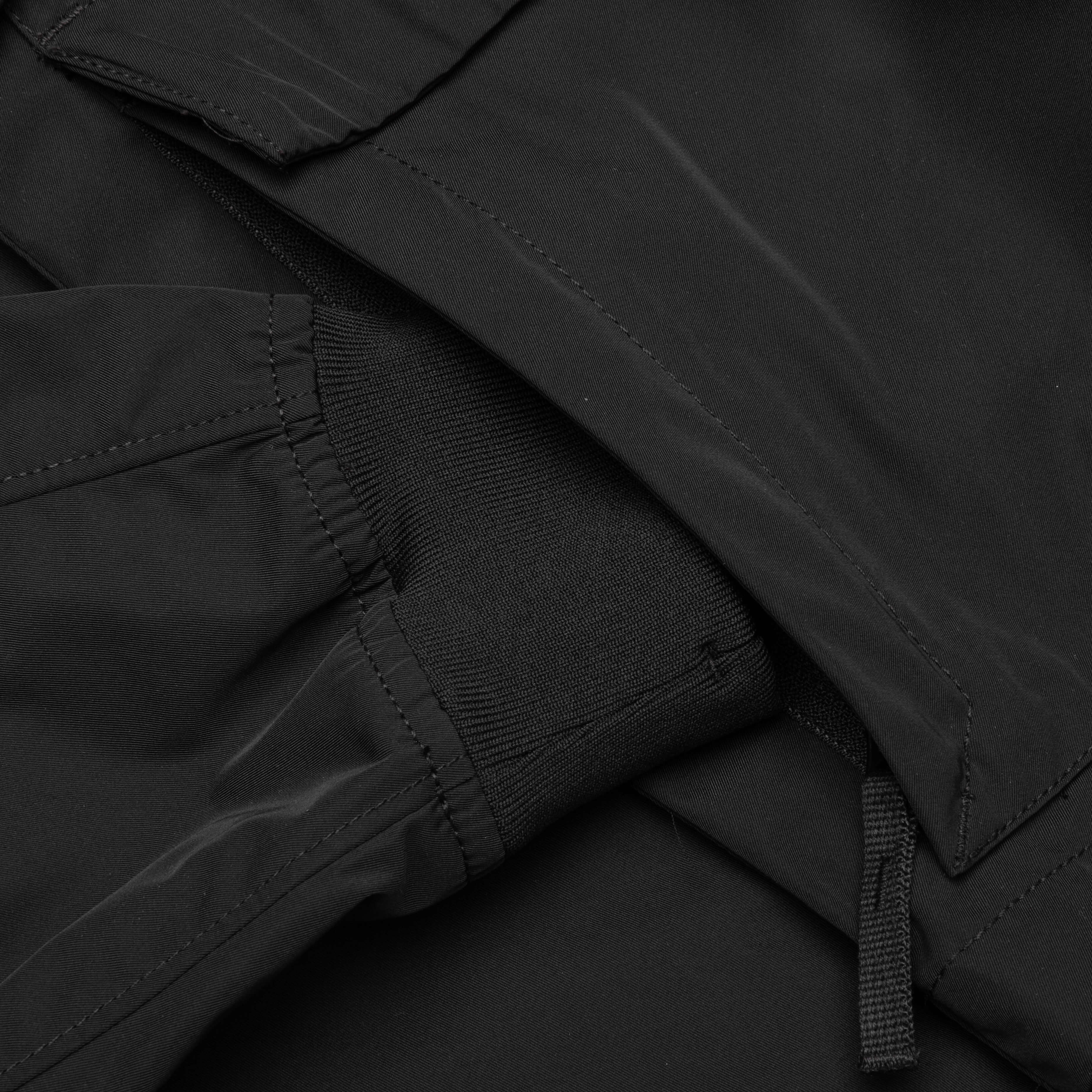 Micro Twill Hooded Jacket - Black - Image 5