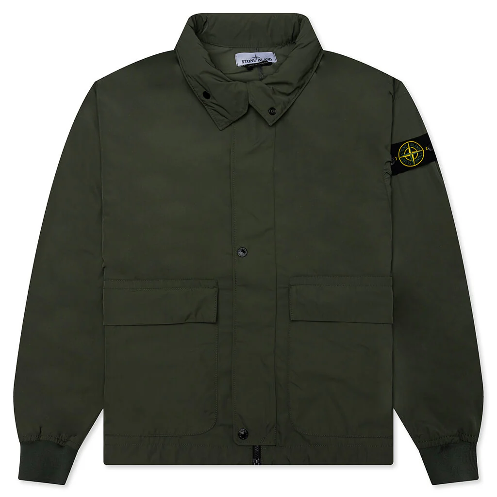 Micro Twill Hooded Jacket - Musk